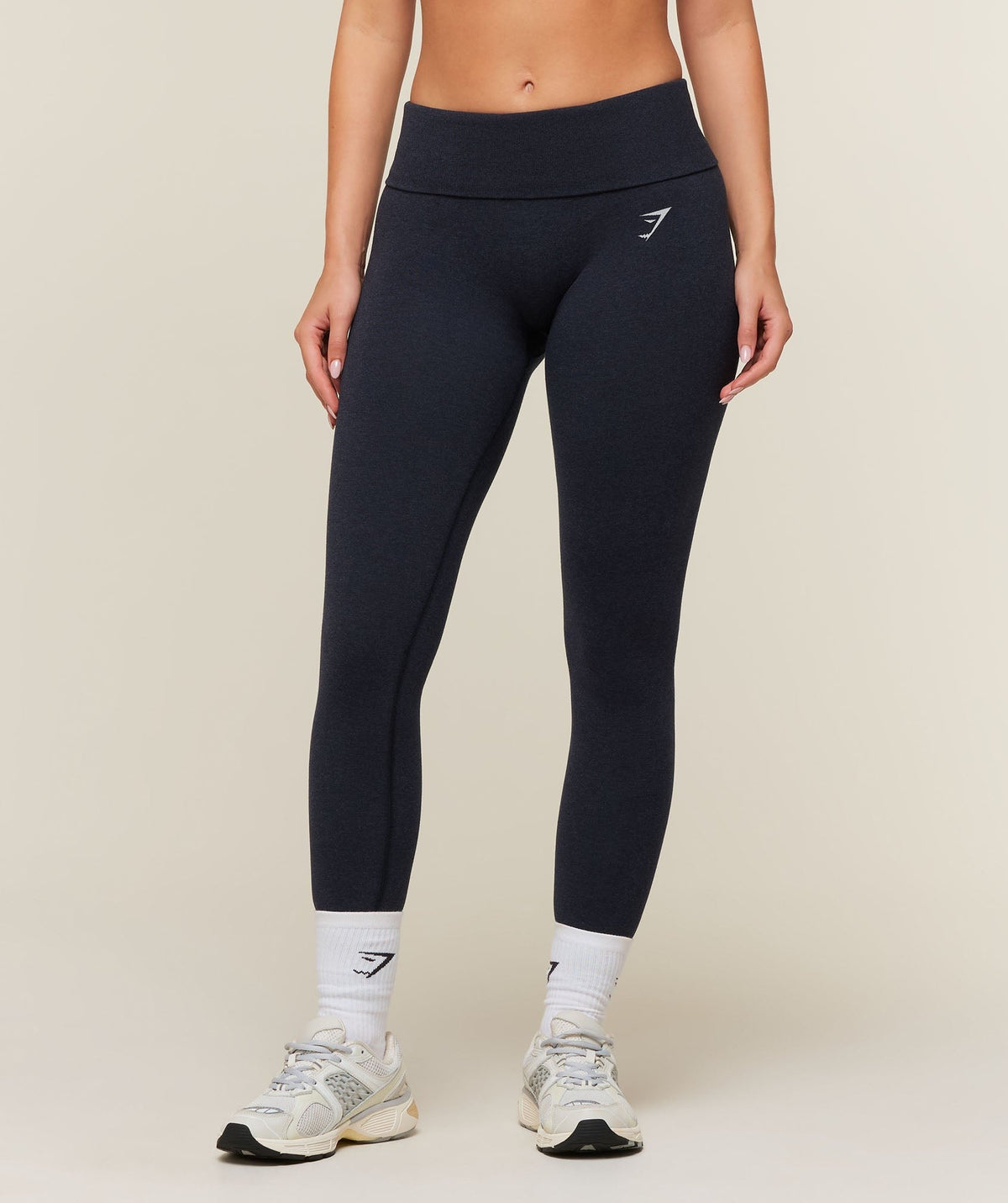 Gymshark CottonMoveTM Leggings - Deep Blue Marl