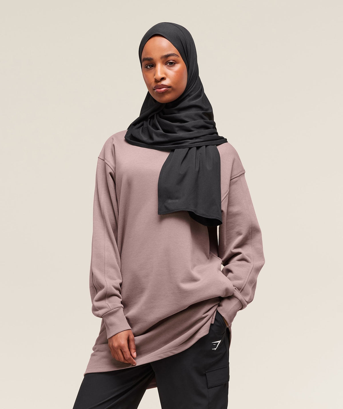 Gymshark Covered Pullover - Washed Mauve