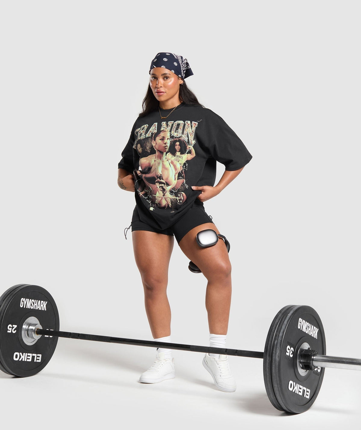 Gymshark Cranon Bootleg Graphic Tee - Black