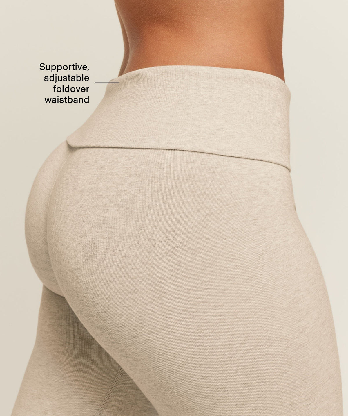 Gymshark CottonMoveTM Flared Leggings - Oat Marl