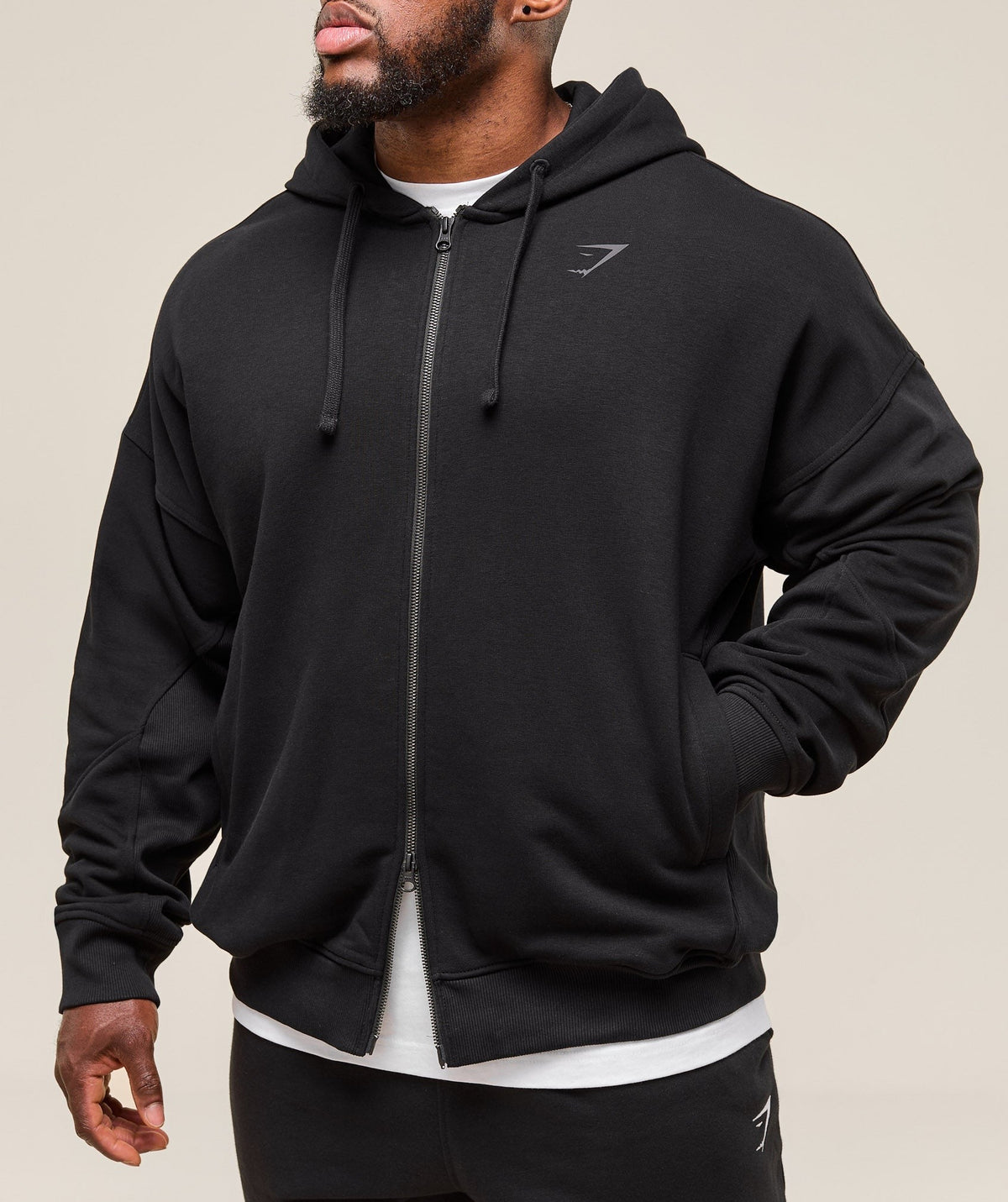 Gymshark Power Zip Up Hoodie - Black