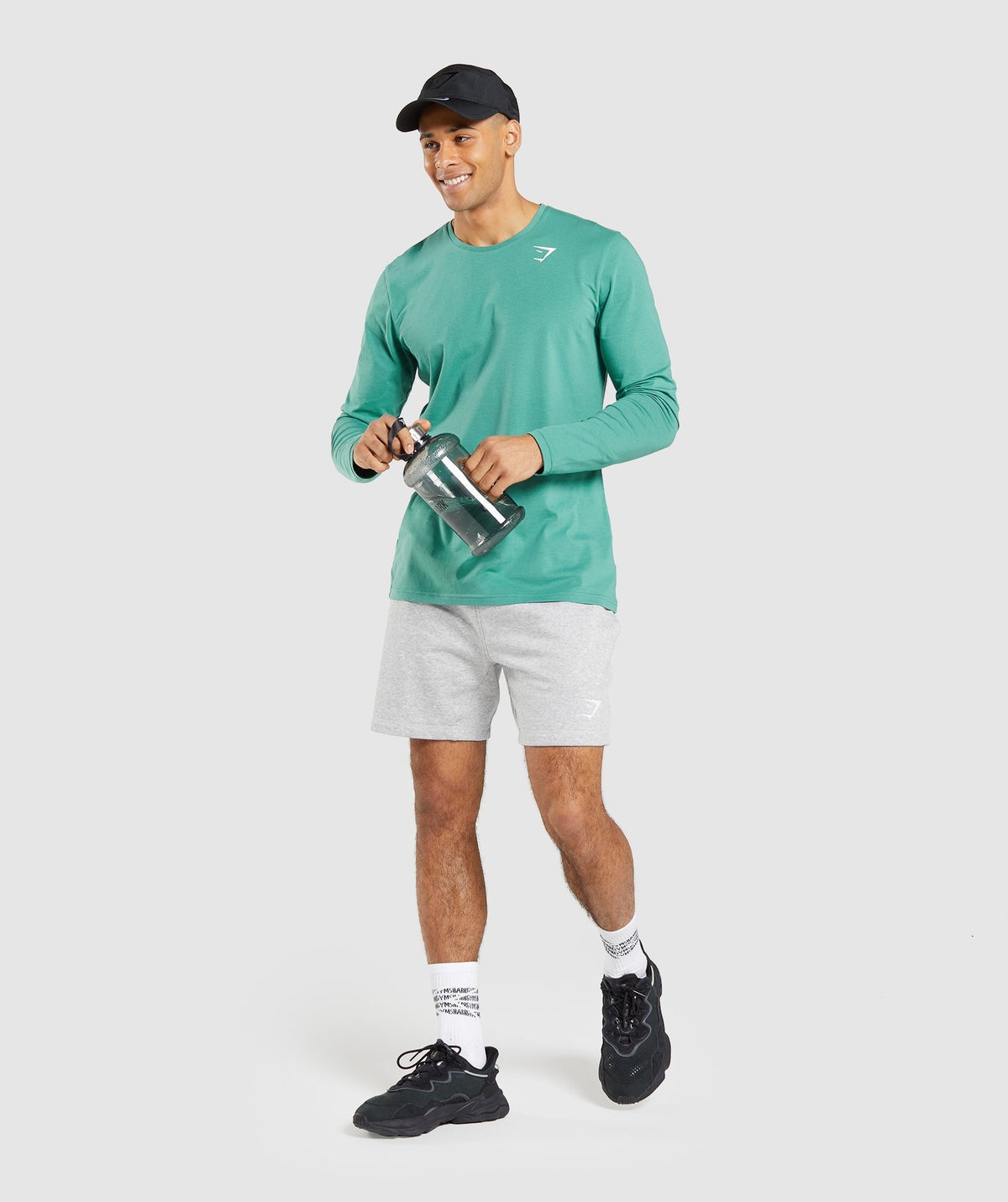 Gymshark Essential Long Sleeve Tee - Alpine Green