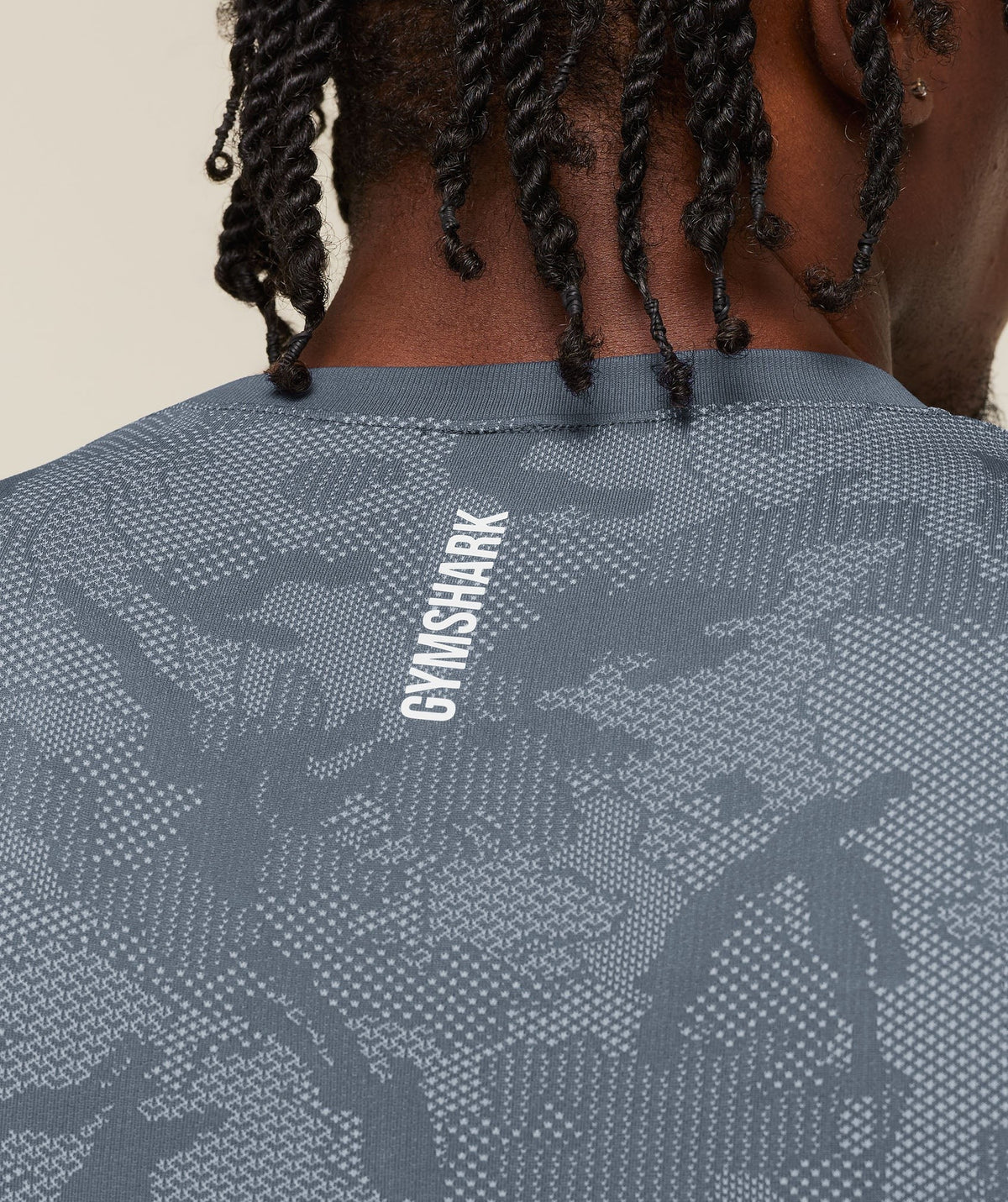 Gymshark Geo Seamless Tank - Shadow Blue/Tranquil Blue