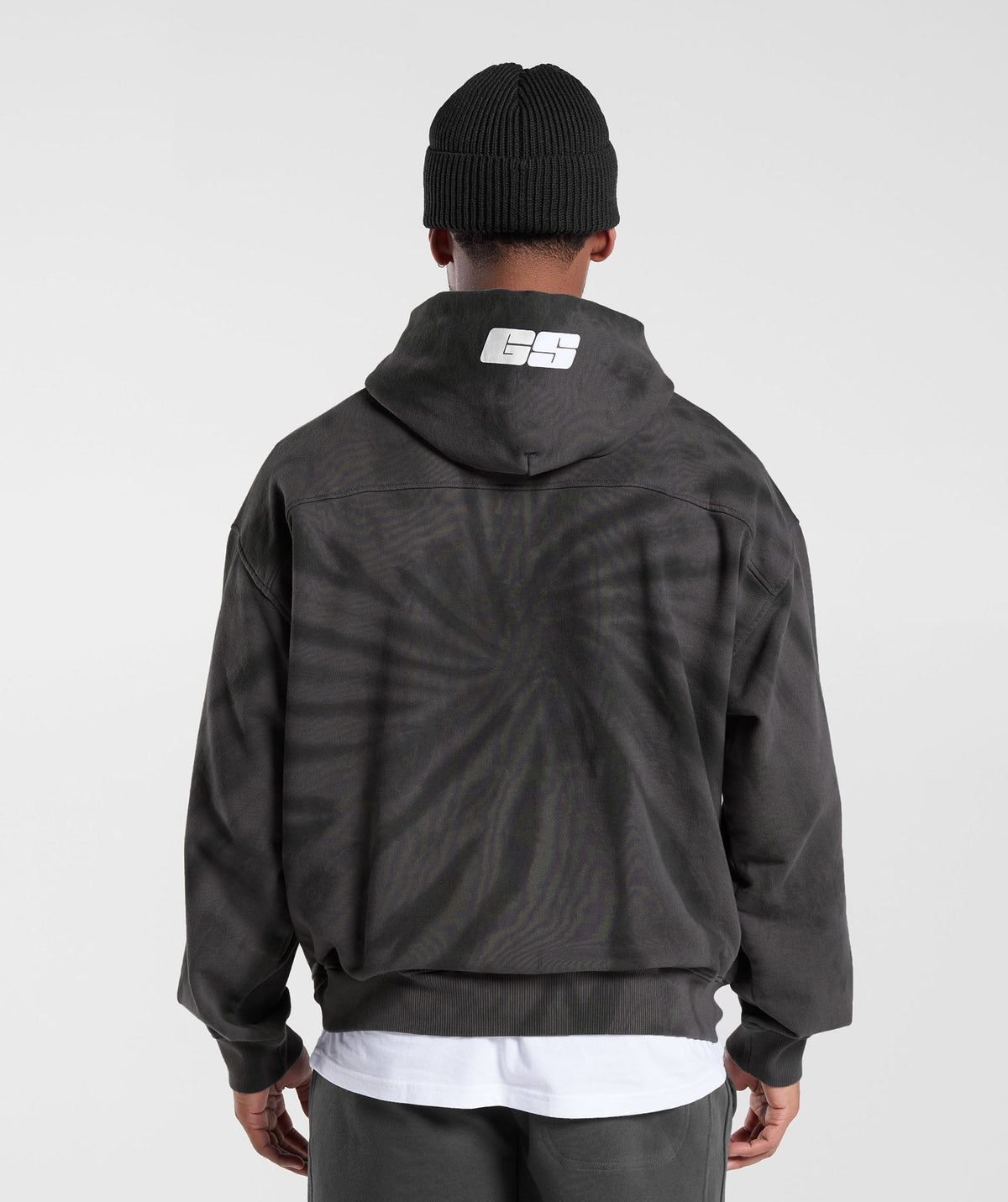 Gymshark Rest Day Hoodie - Silhouette Grey/Black/Spiral Optic Wash
