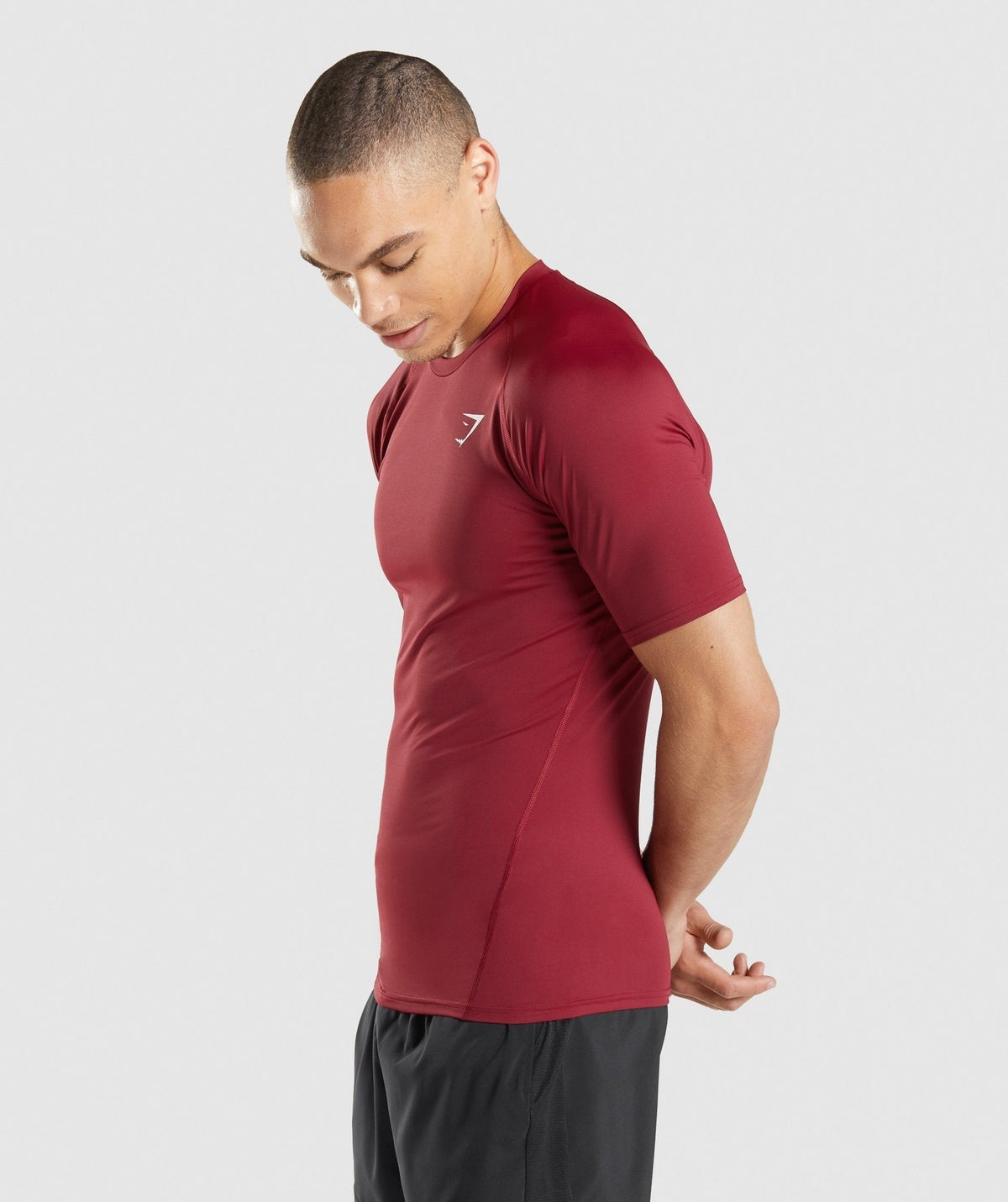 Gymshark Element Baselayer Tee - Burgundy