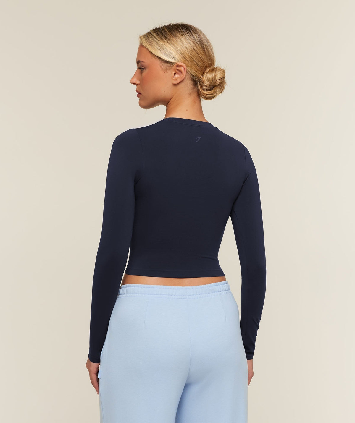 Gymshark FeatherFormTM Long Sleeve Tee - Heavy Blue