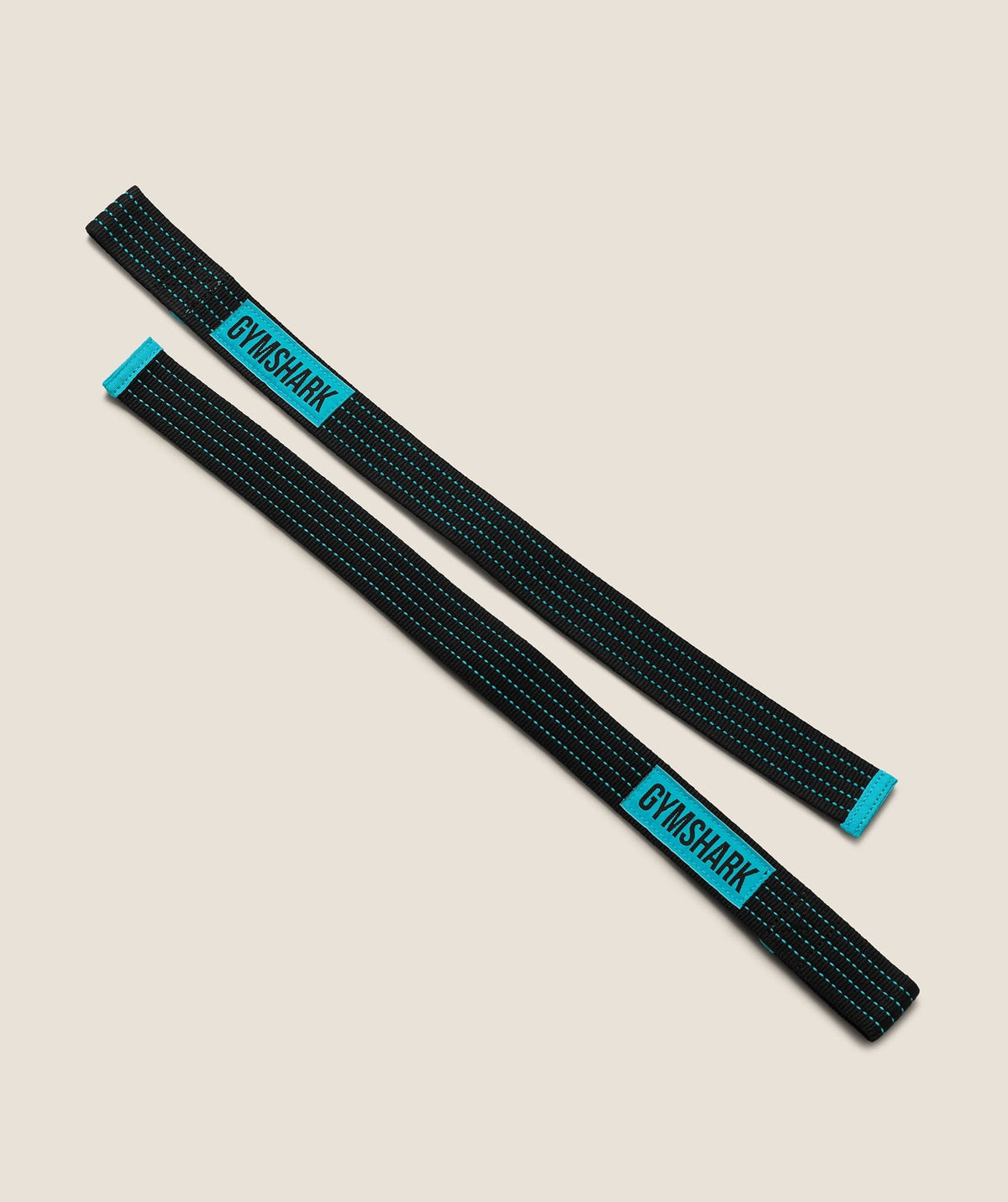 Gymshark Cotton Lifting Straps - Black/Brand Blue