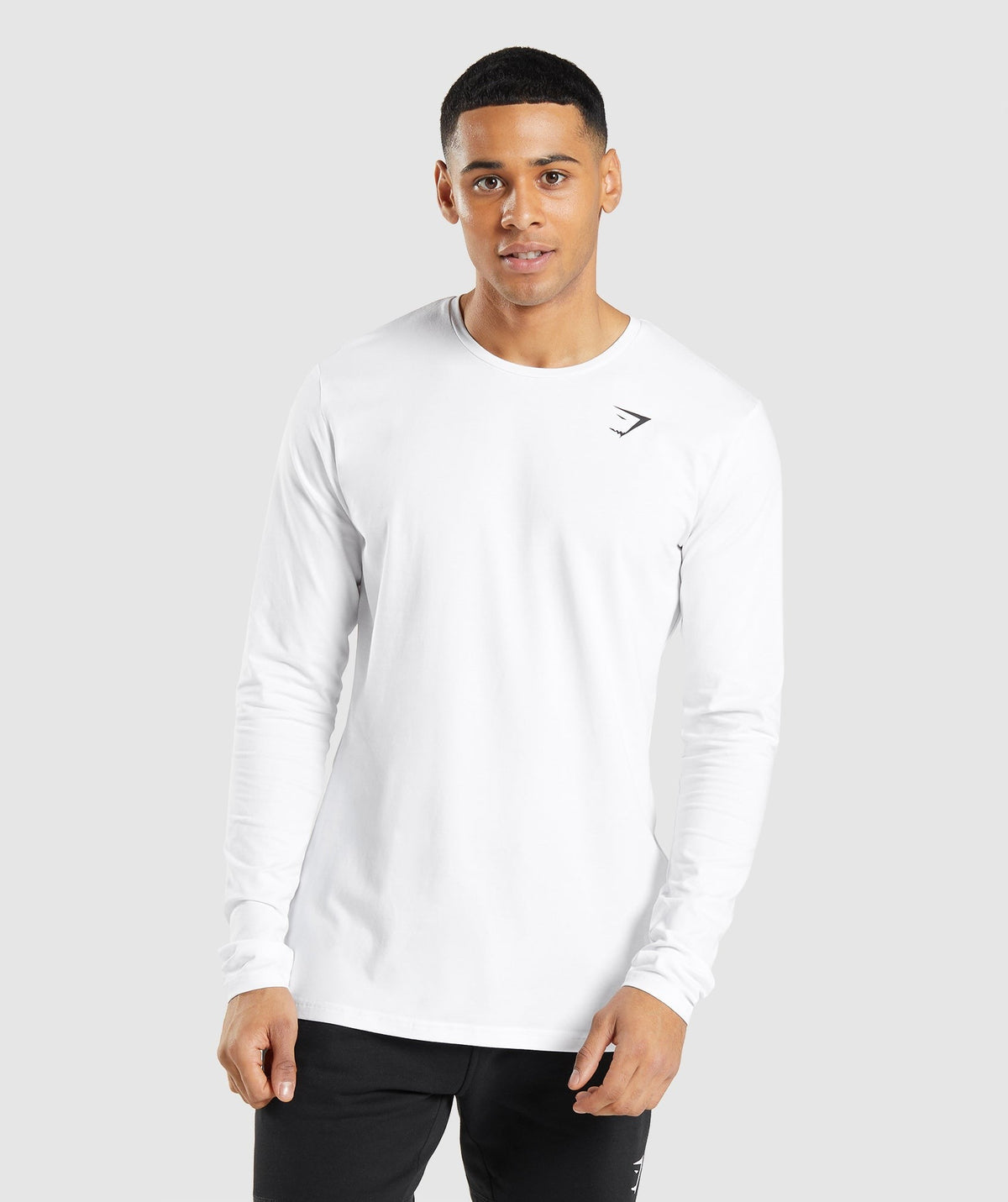 Gymshark Essential Long Sleeve Tee - White