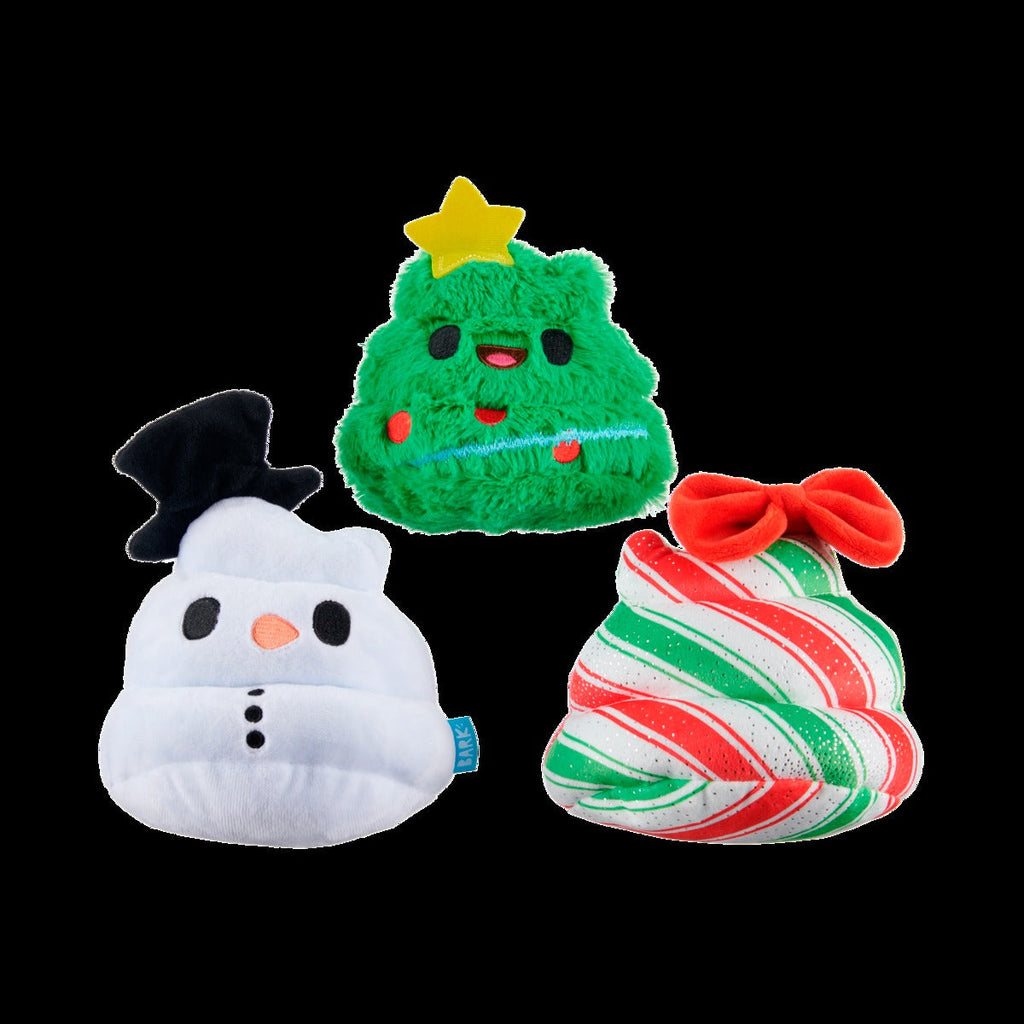 Crappy Holidays Multipart Plush Dog Toy Bundle