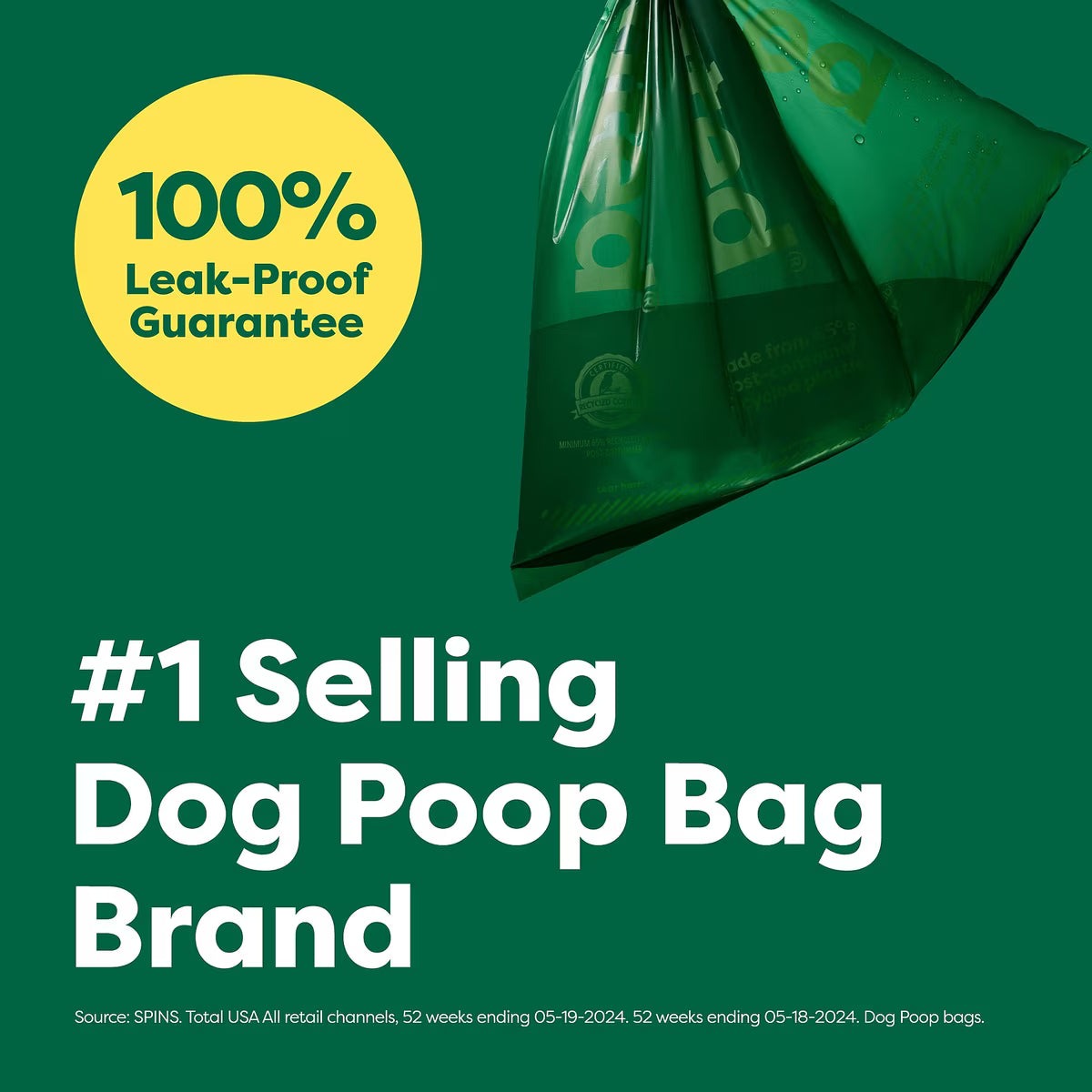 Earth Rated® Dog Poop Bags, 1 Refill Roll, Unscented, 15 Ct Bags