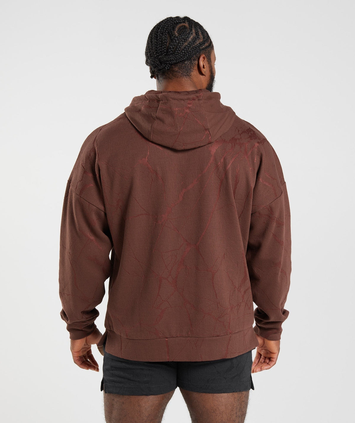Gymshark Power Zip Hoodie - Cherry Brown
