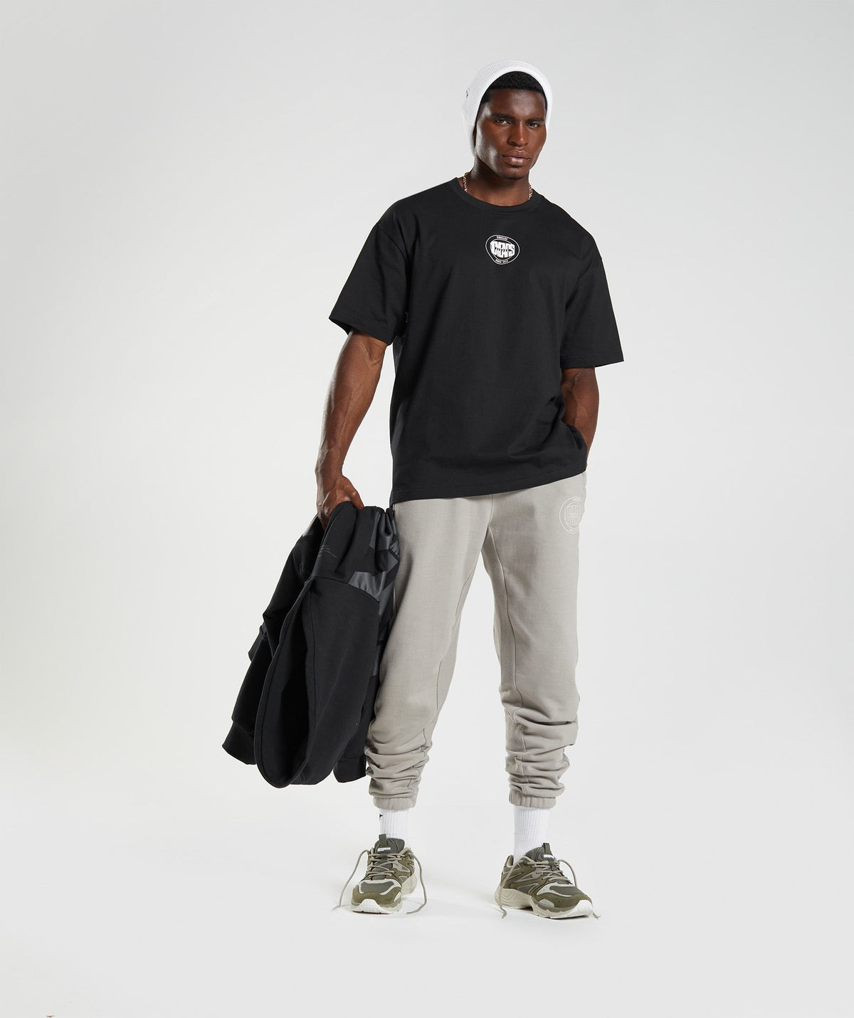 Gymshark GS10 Year Oversized Tee - Black