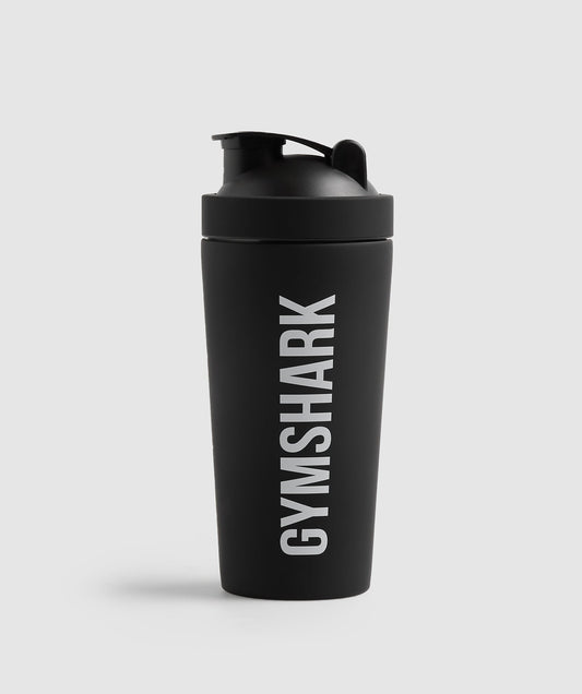 Gymshark Matte Metal Shaker Bottle - Black