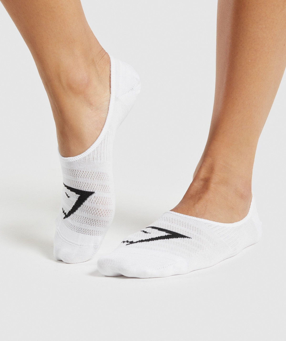 Gymshark No Show Socks 3pk - White