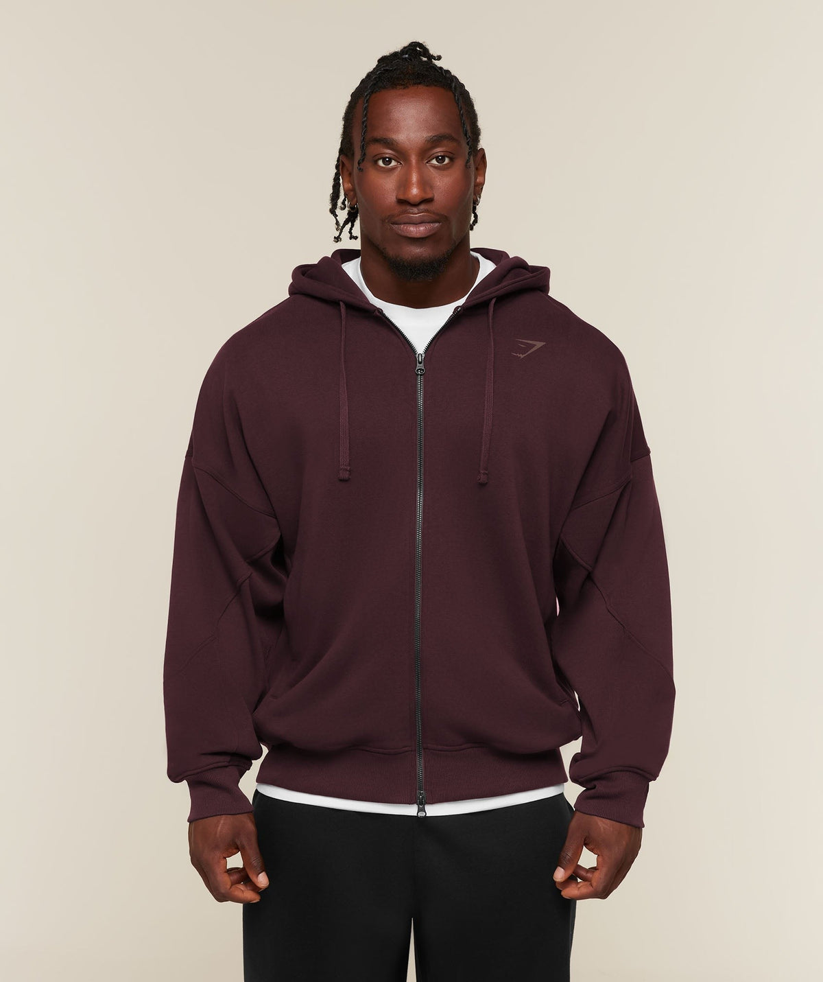 Gymshark Power Zip Up Hoodie - Cherry Purple