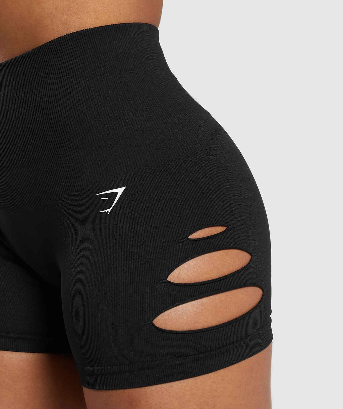 Gymshark Gains Seamless Ripped Short - Black