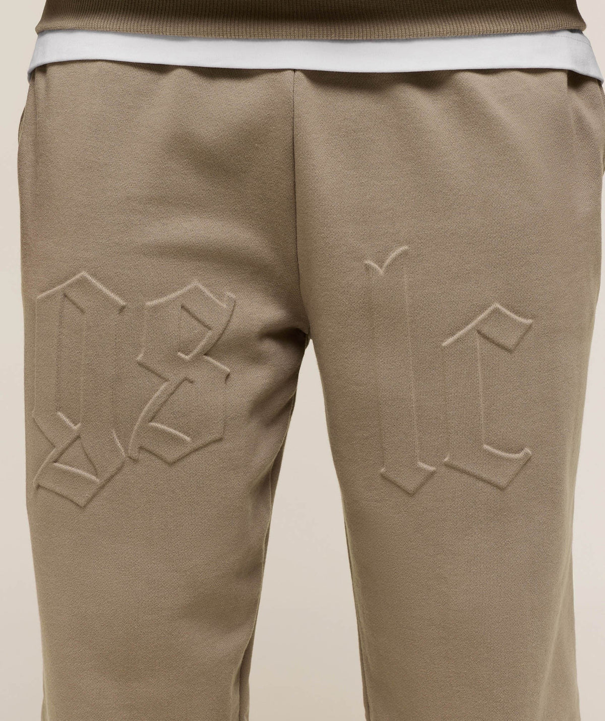 Gymshark Embossed Straight Leg Joggers - Lifestyle Brown