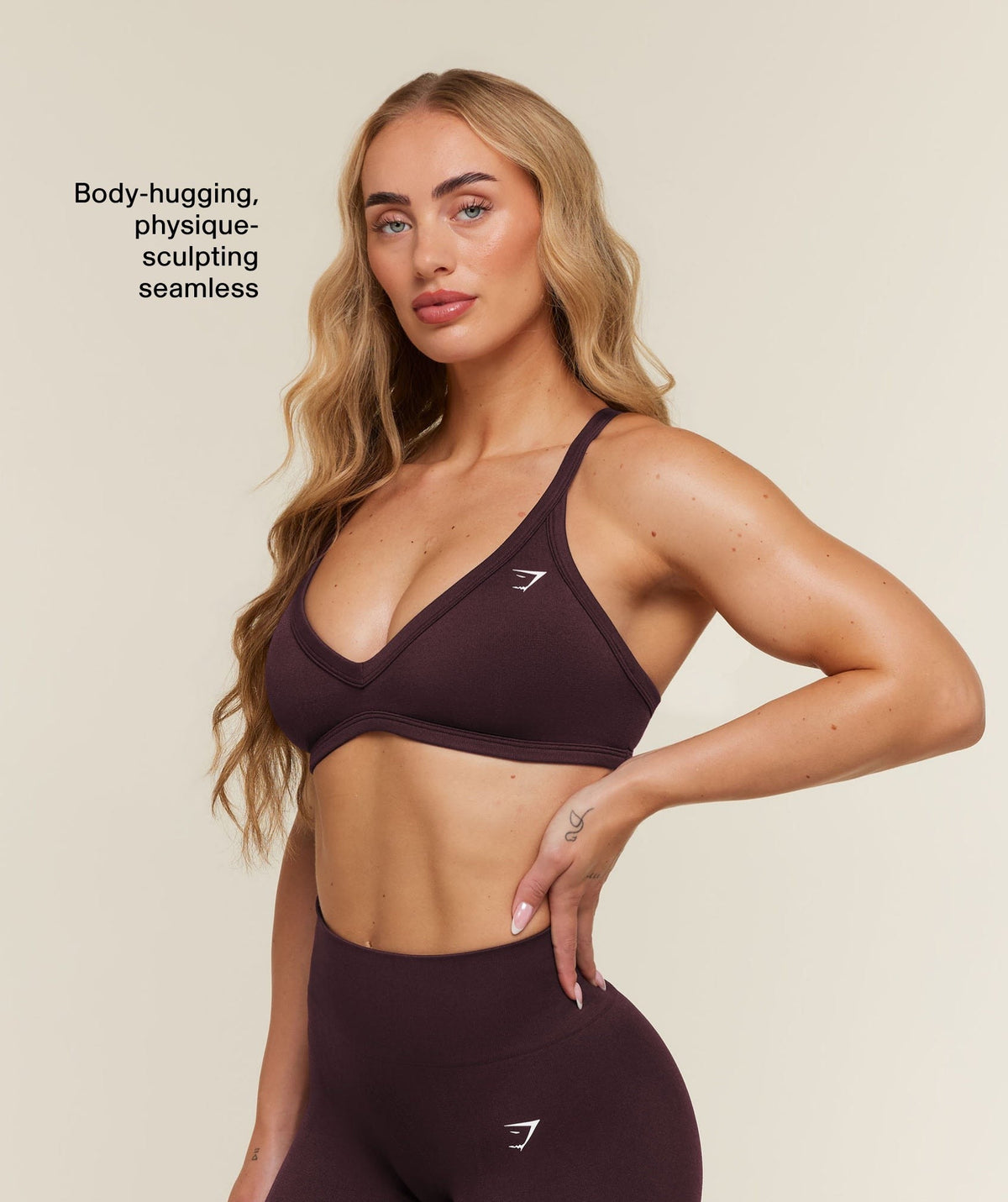 Gymshark Adapt Solid Sports Bra - Cherry Purple