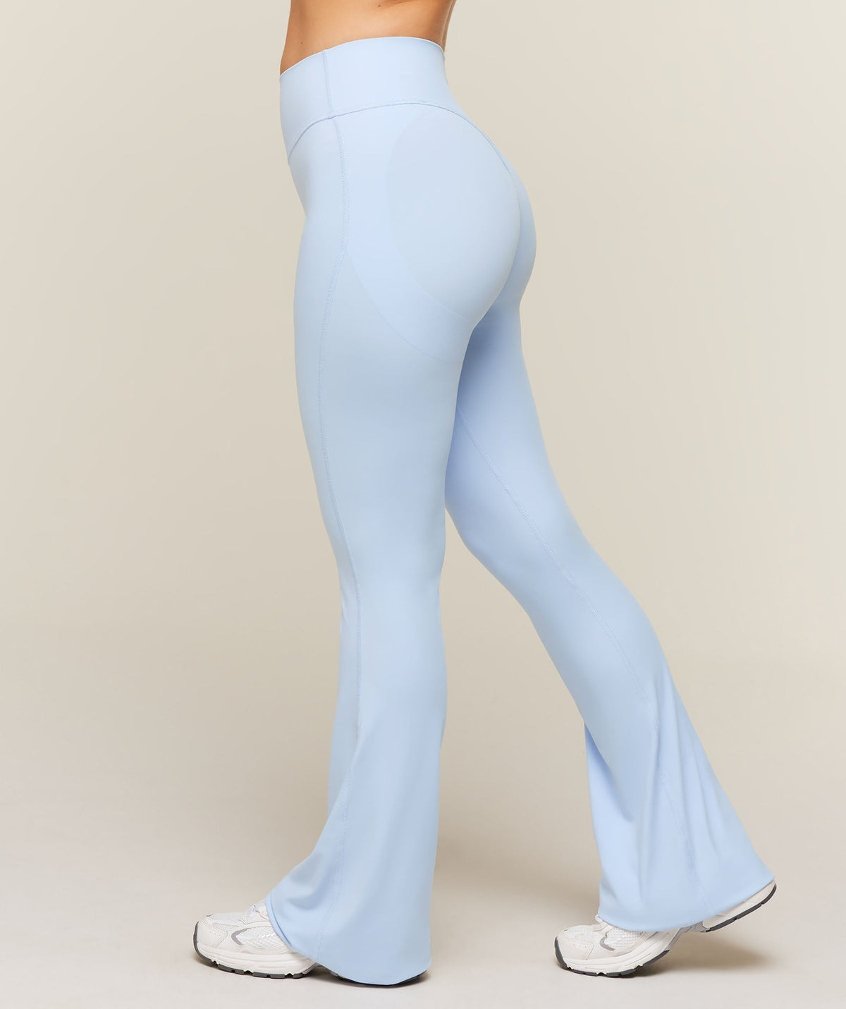 Gymshark Shape Bonded Flared Short Leggings - Tranquil Blue