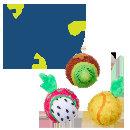 Tennis Ball Club, 3 Squeaky Monthly Tennis Ball Dog Toys