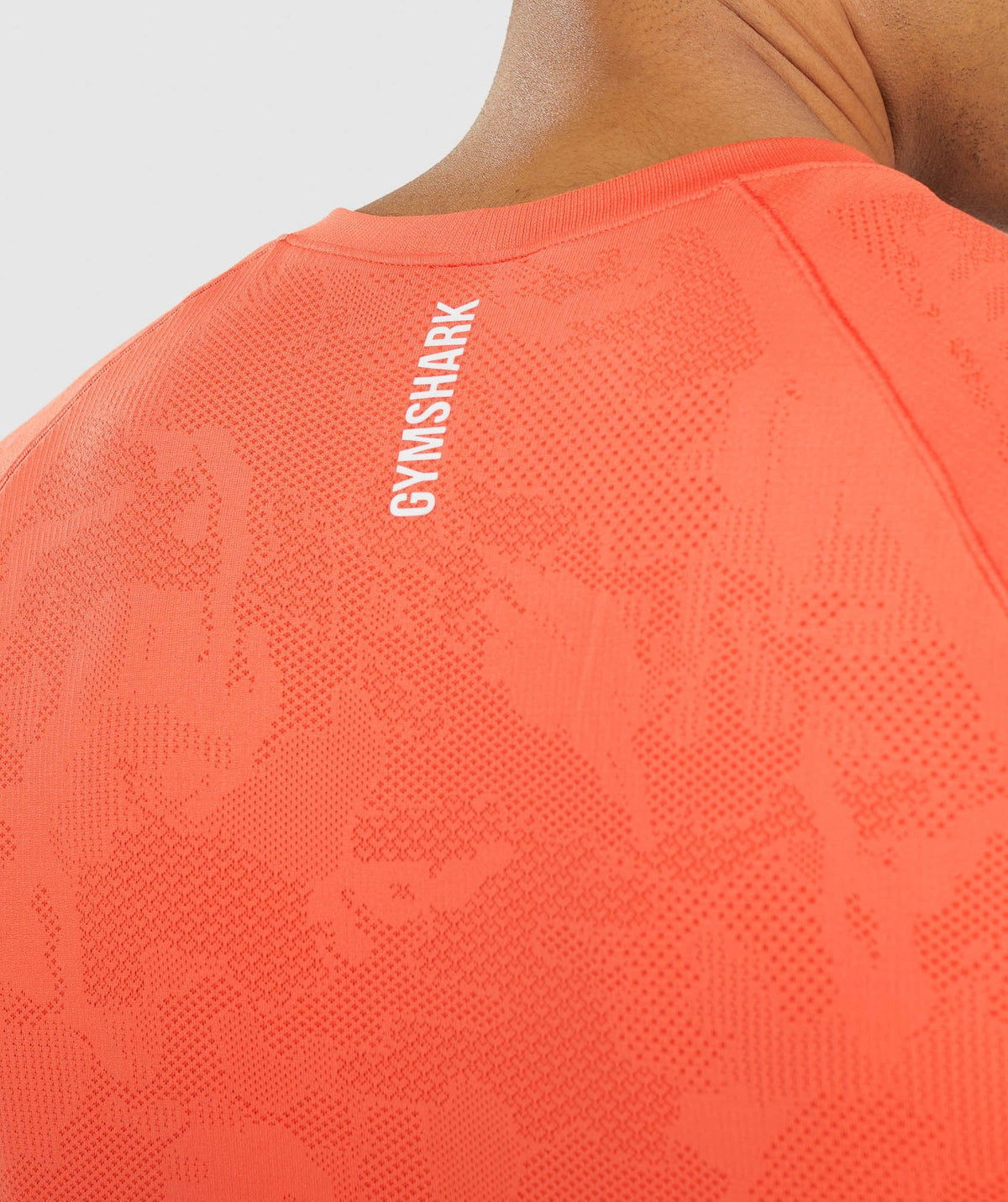 Gymshark Geo Seamless Tee - Papaya Orange/Spicy Orange