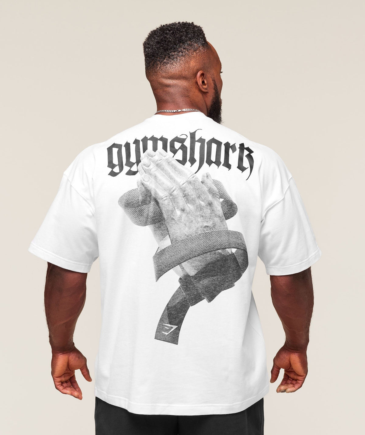 Gymshark Prayer Hands Tee - White
