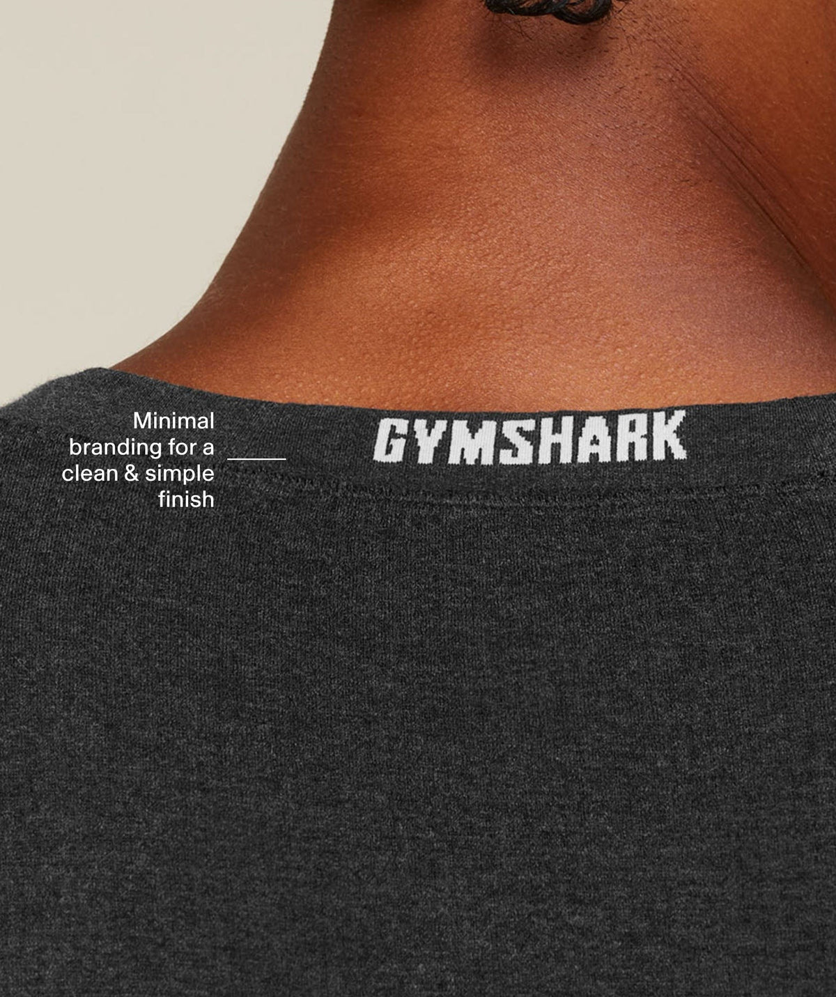 Gymshark Cotton Seamless Sleeveless Top - Black Marl