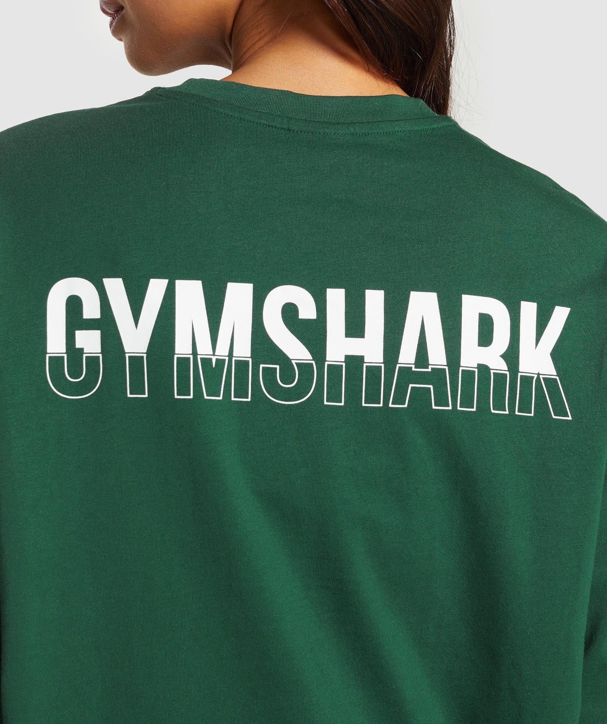 Gymshark Fraction Long Sleeve Tee - Conditioning Green