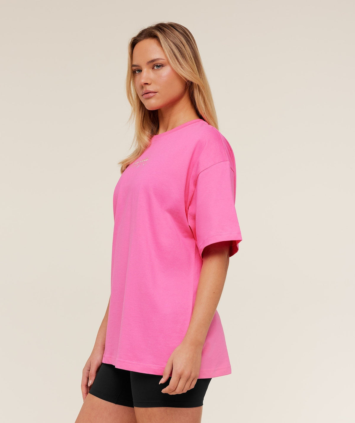 Gymshark Eagle Band Style Graphic Short Sleeve Tee - Electric Pink