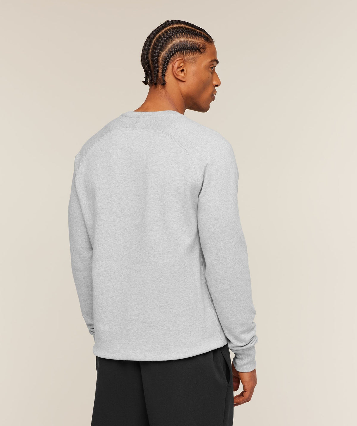 Gymshark Crest Crew - Light Grey Marl