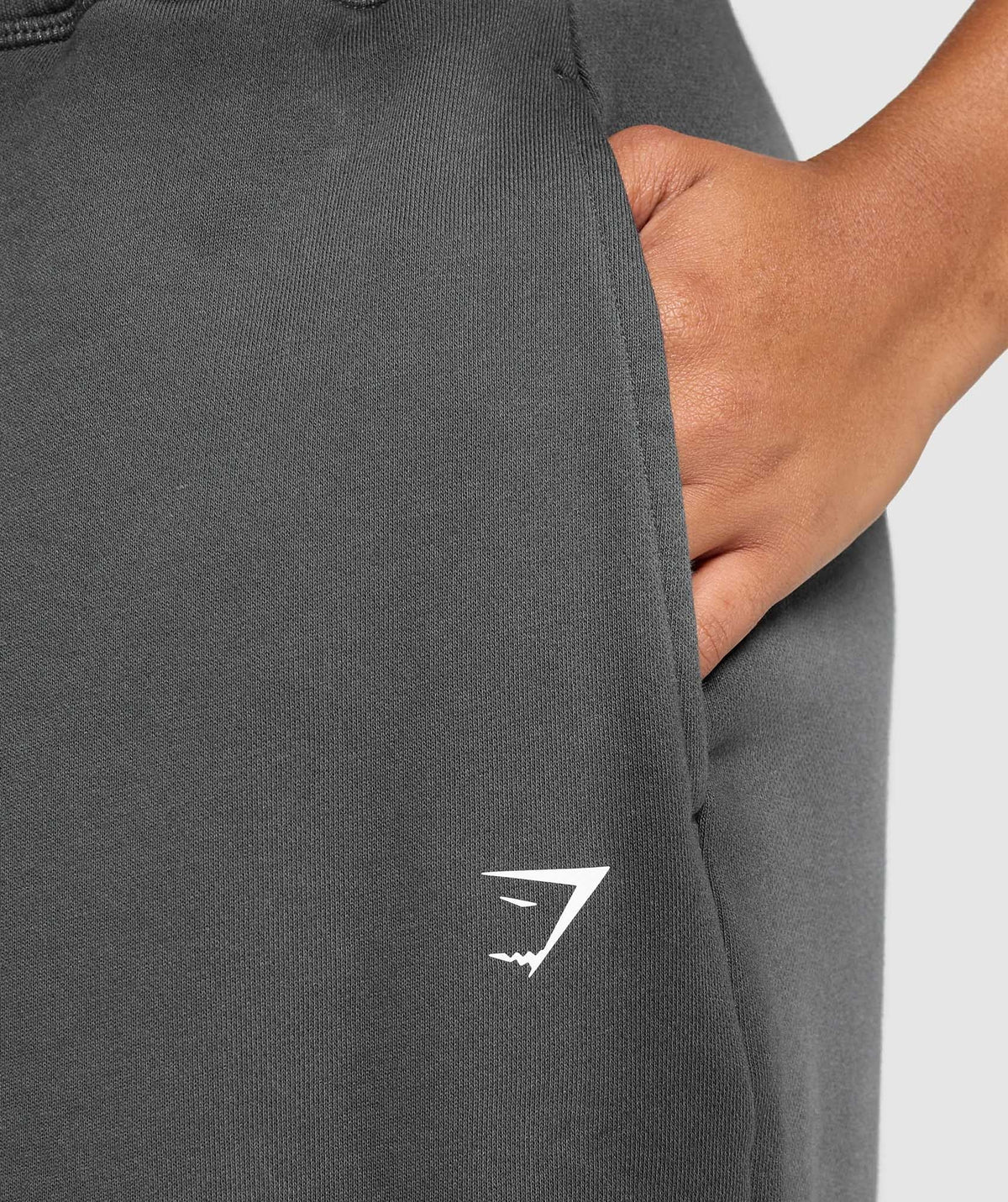 Gymshark Gains Washed Loopback Joggers - Asphalt Grey/Black/Spray Dye