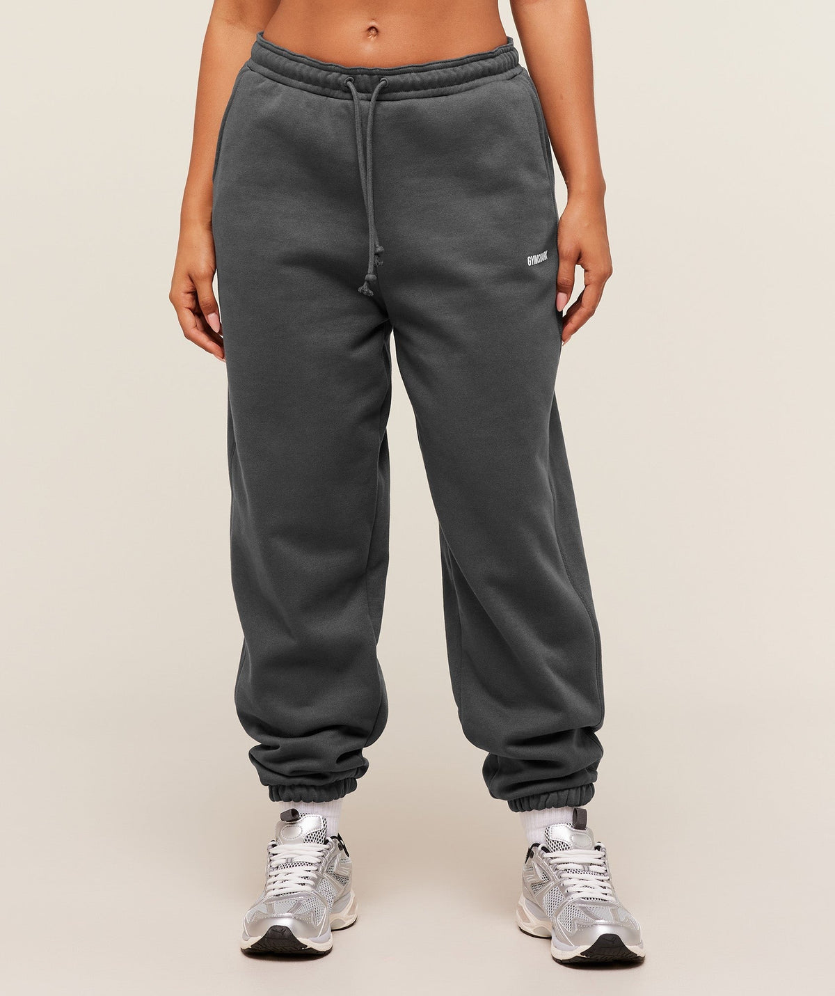 Gymshark Cosy Luxe Cuffed Joggers - Onyx Grey