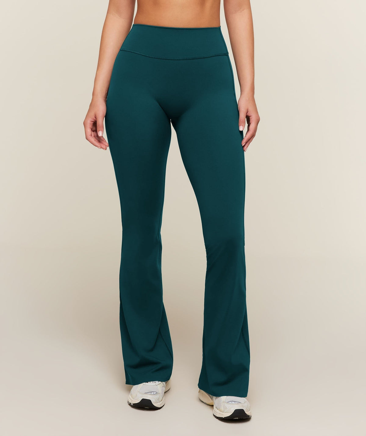 Gymshark Shape Bonded Flared Leggings - Tactical Teal