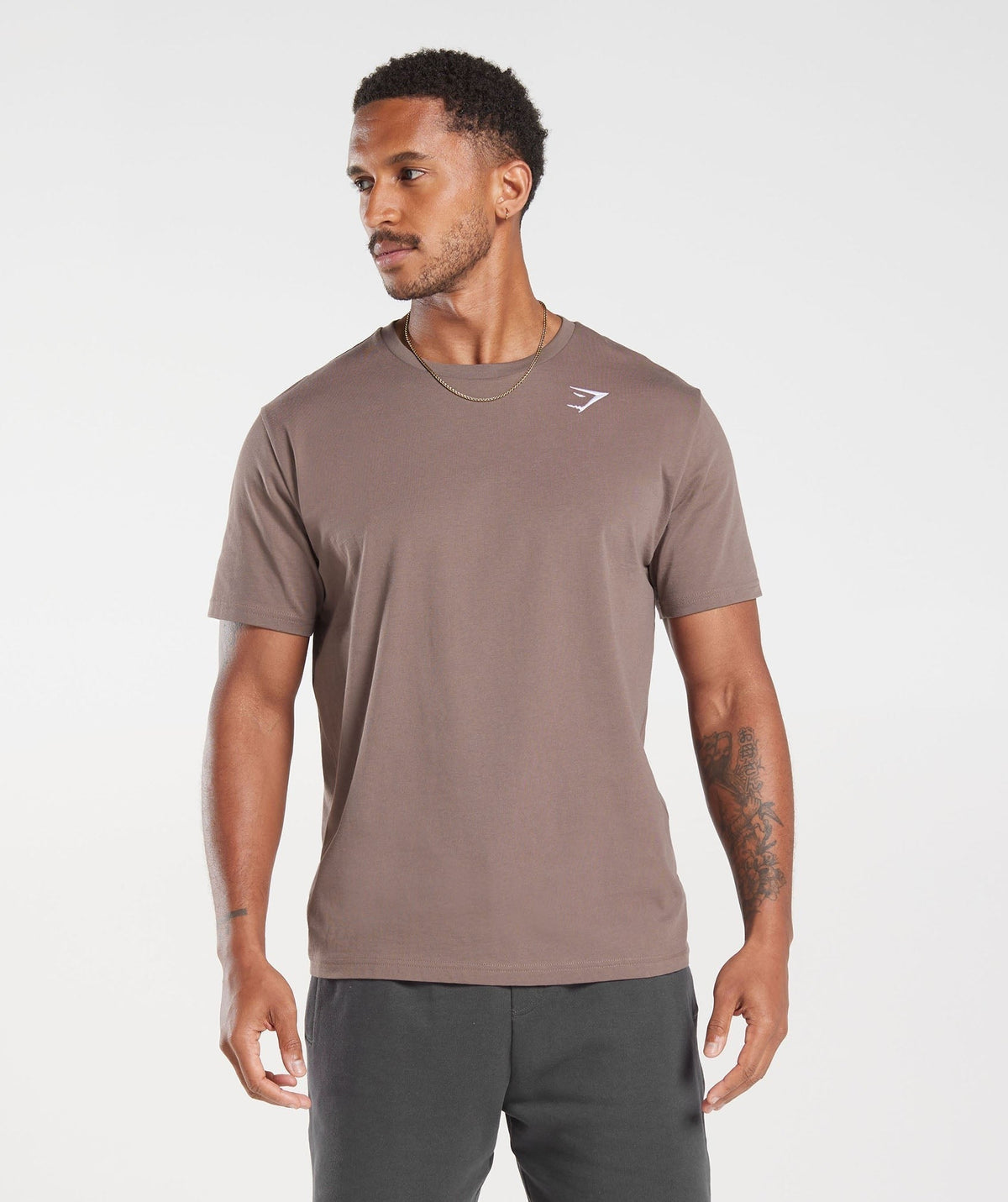 Gymshark Crest Tee - Brown