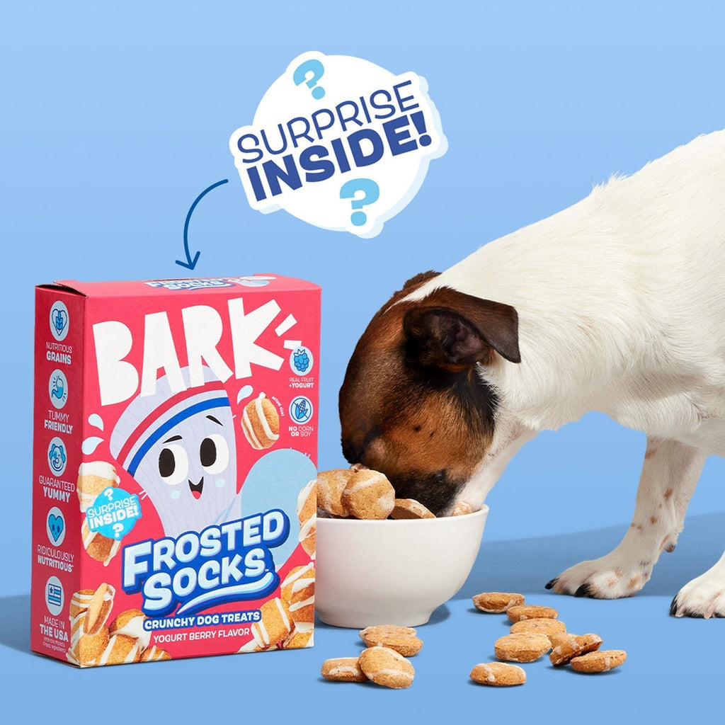 Frosted SocksTM Yogurt Berry Flavor Vegetarian Cereal Dog Treats, 24 oz