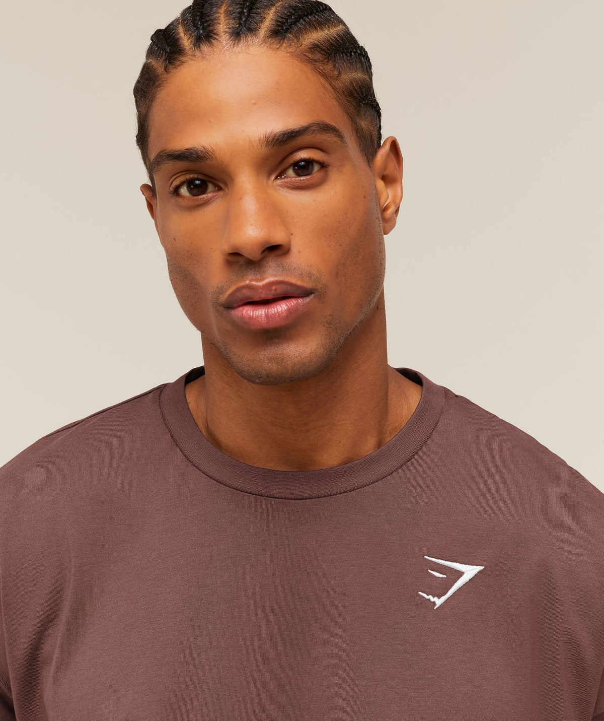 Gymshark Crest Oversized Tee - Espresso Brown