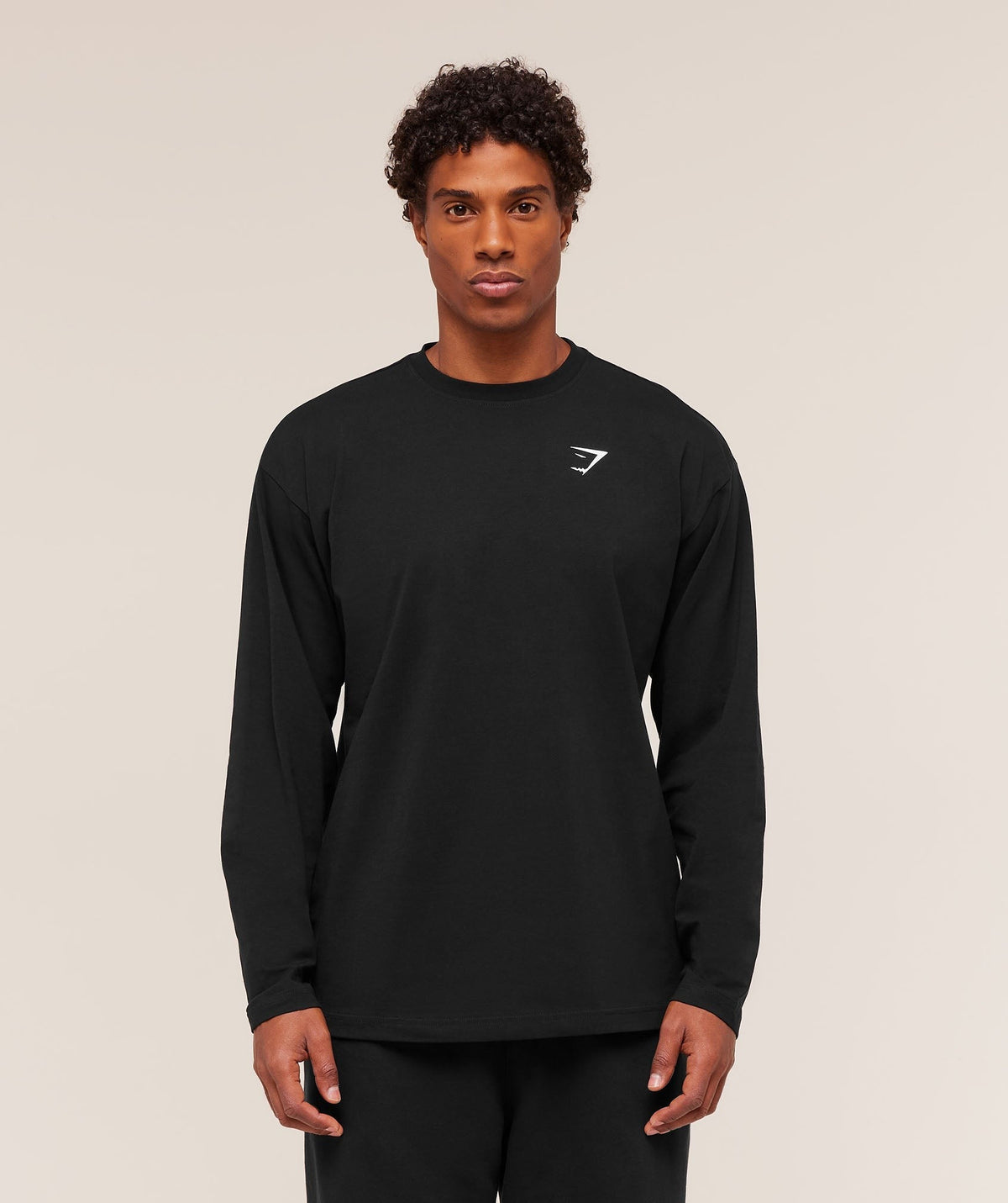 Gymshark Essential Oversized Long Sleeve Tee - Black