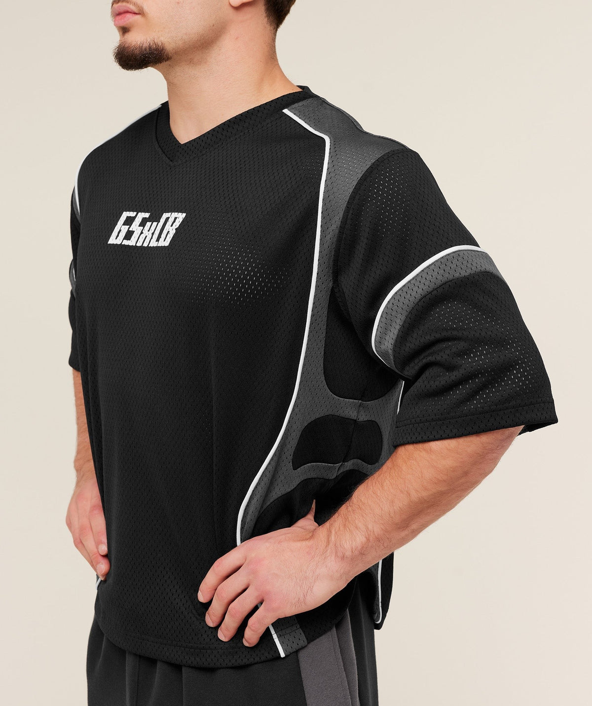 Gymshark GS x Carlos Mesh Jersey - Black
