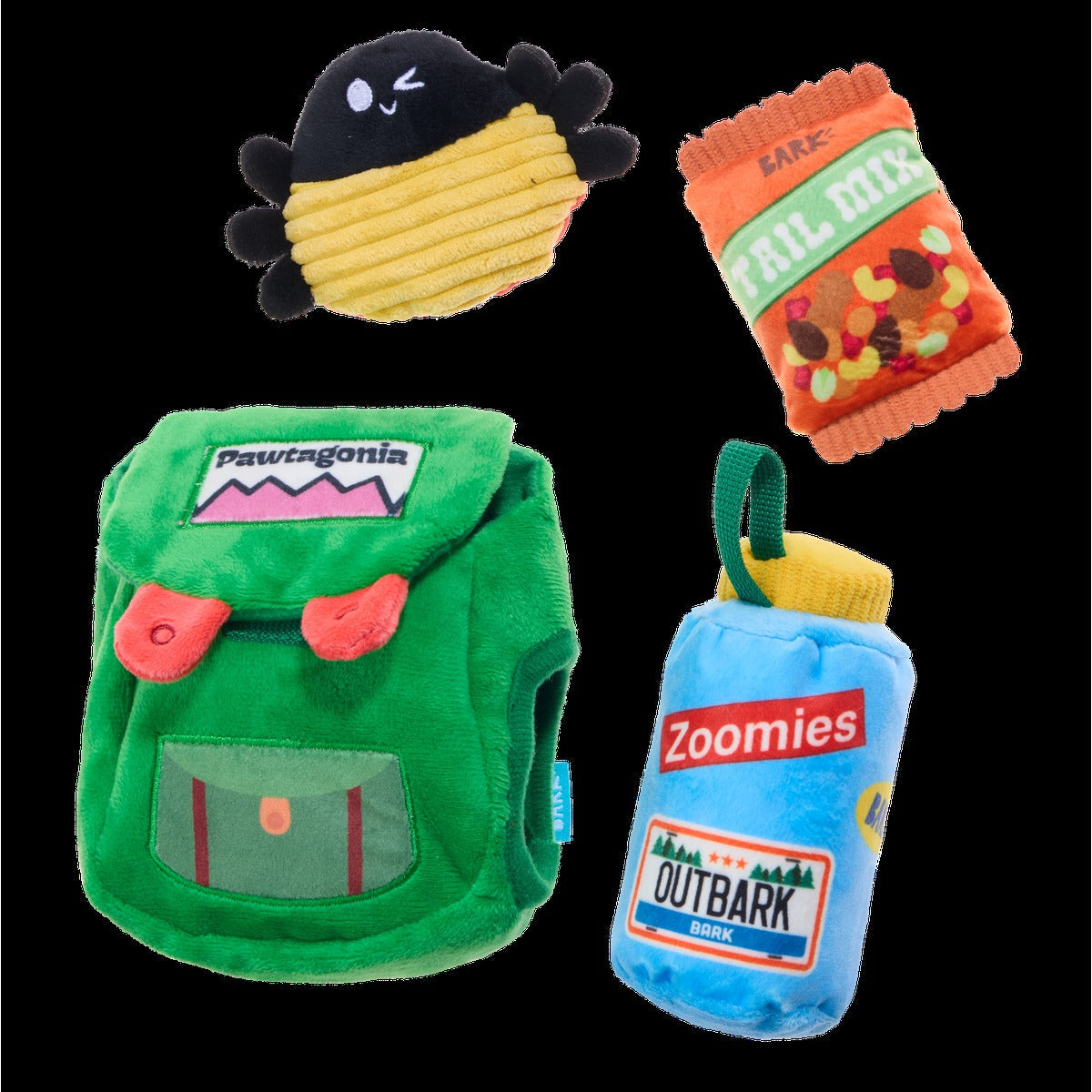 PNW Barkpack Plush Multi-Part + Enrichment Dog Toy