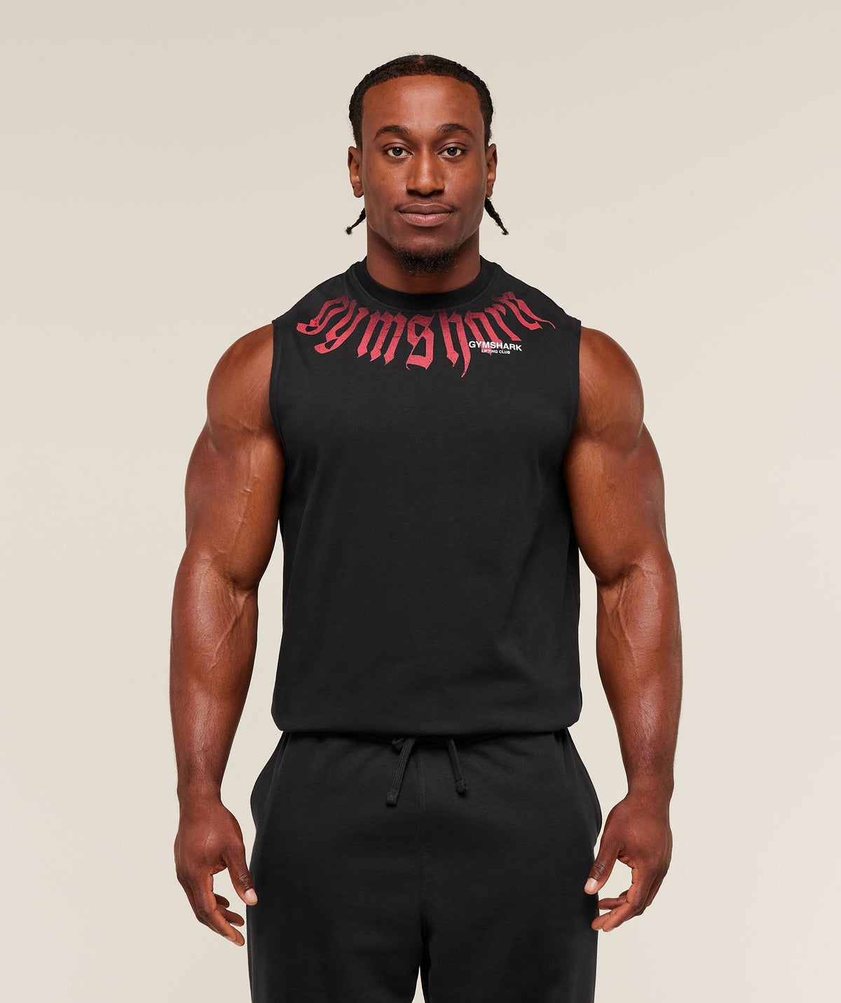 Gymshark Fade Graphic Tank - Black