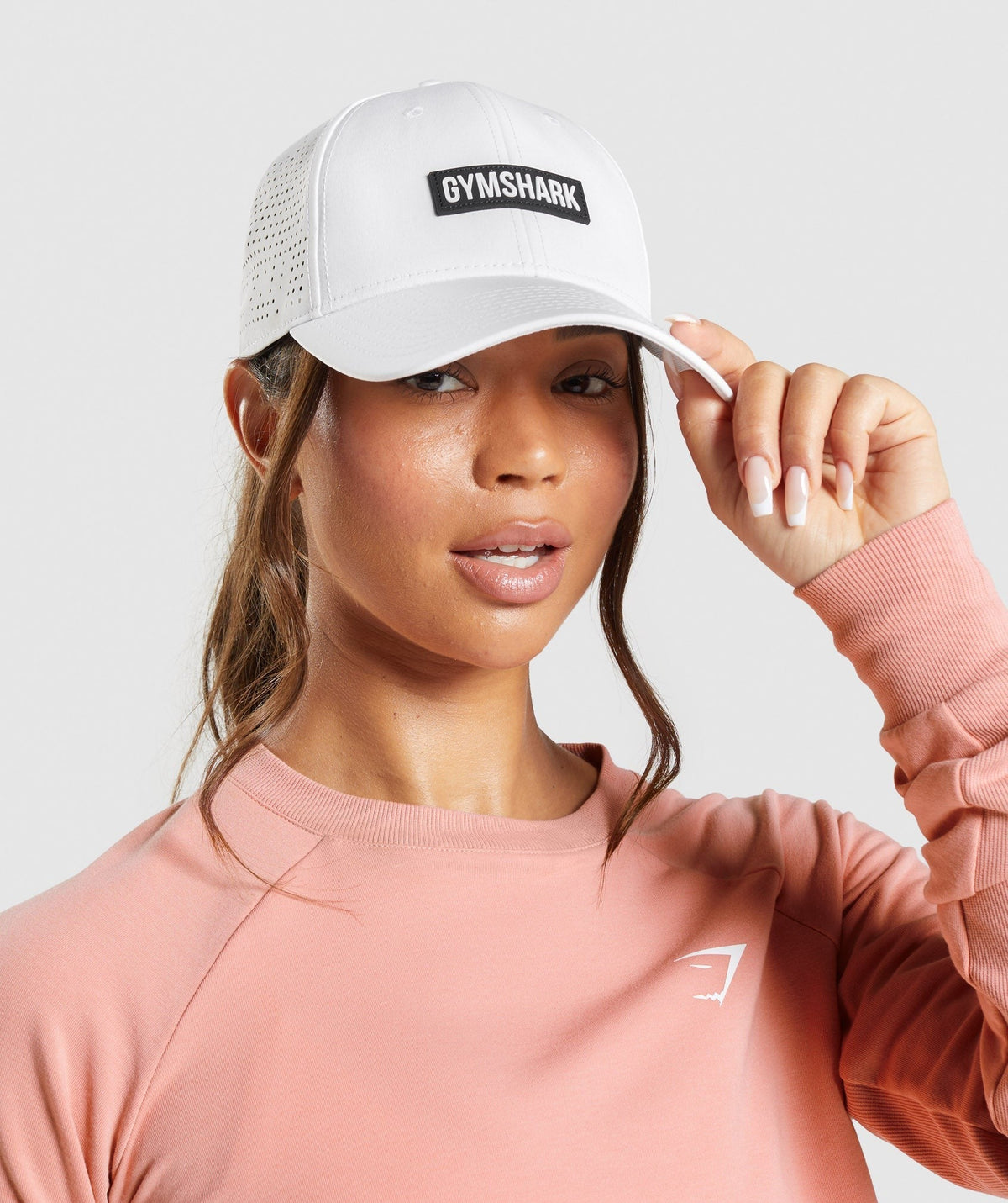 Gymshark Mesh Snapback - White