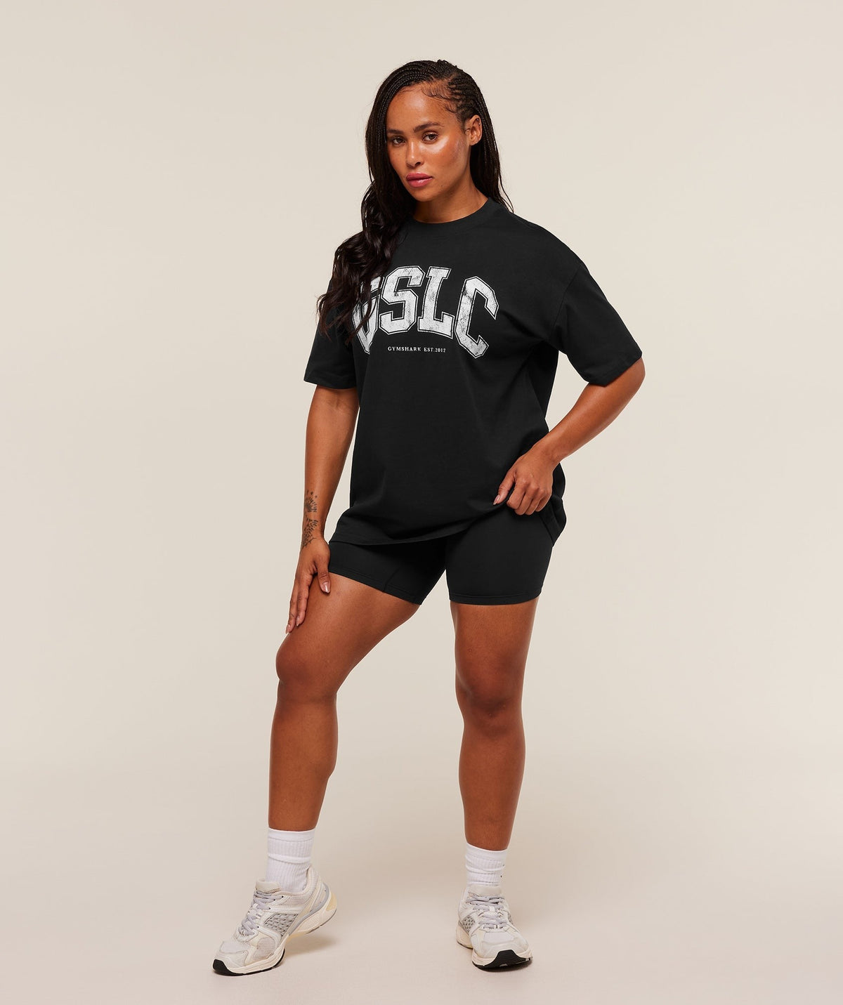 Gymshark GSLC Lifting Club Short Sleeve Tee - Black