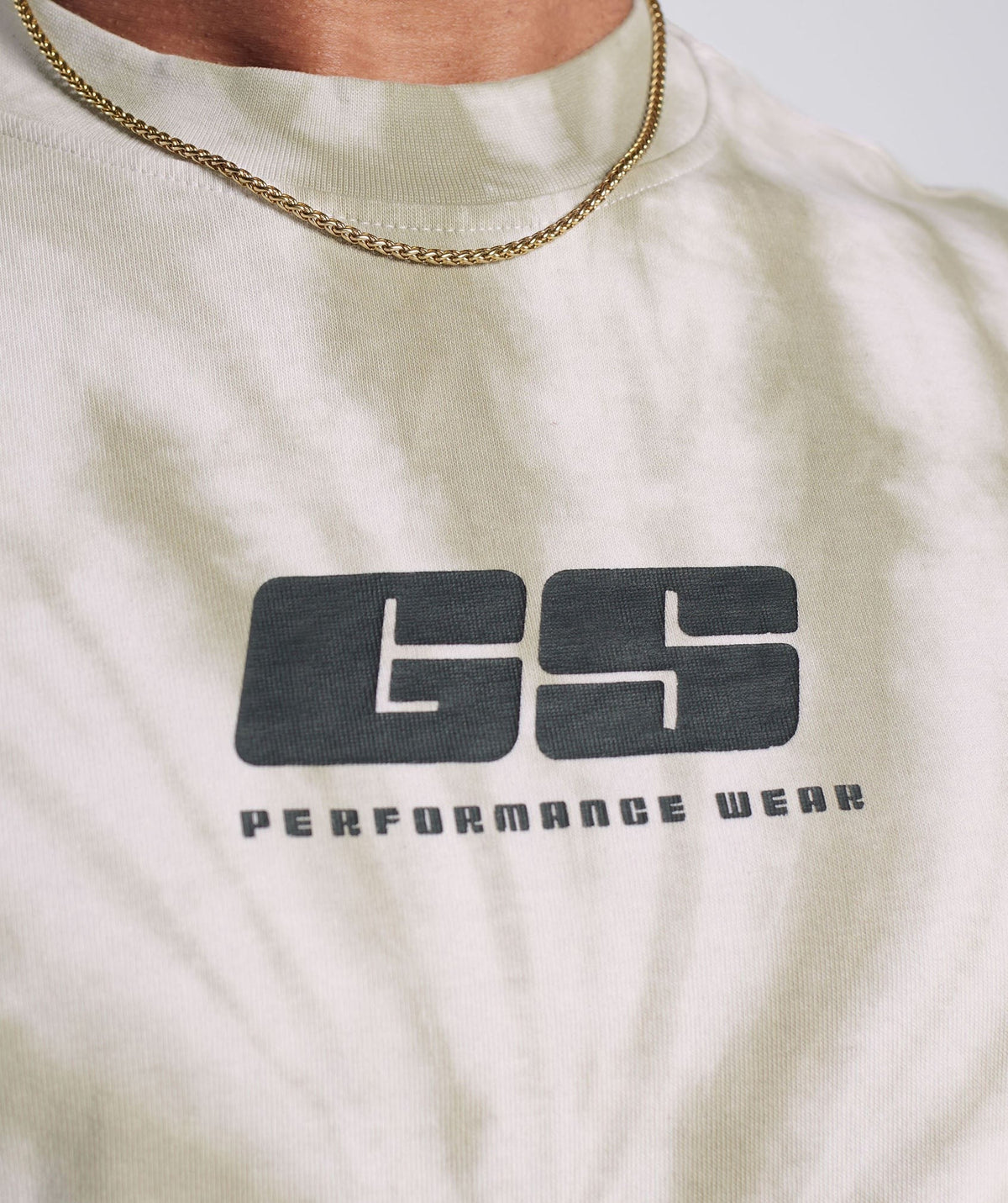 Gymshark Rest Day Tee - White/Mushroom Brown/Spiral Optic Wash