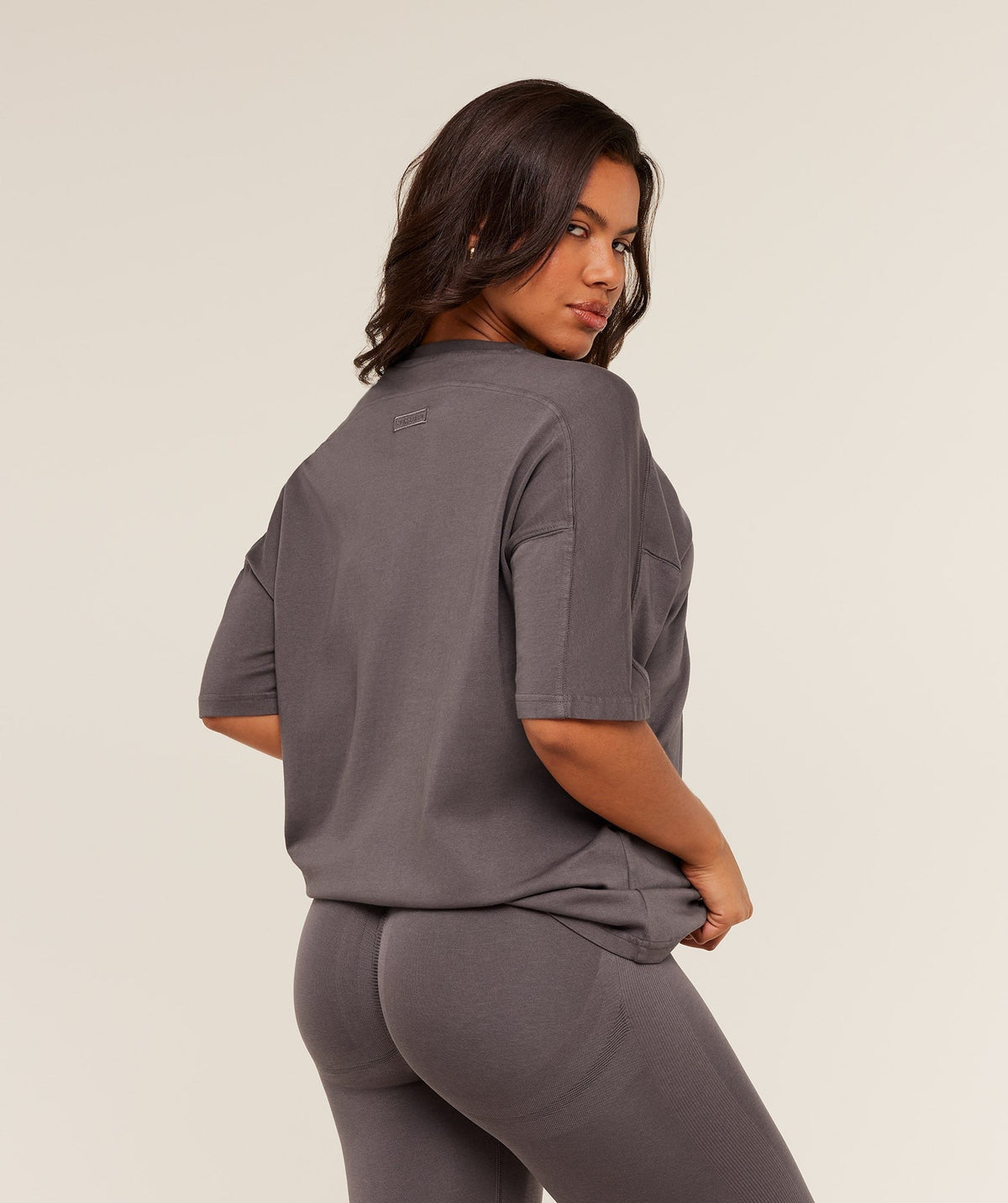 Gymshark Pump Cover Top - Cool Brown/Wash