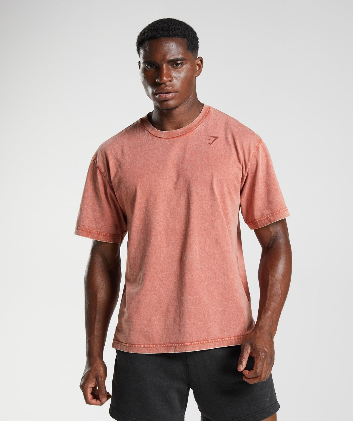 Gymshark Power Washed Tee - Brown