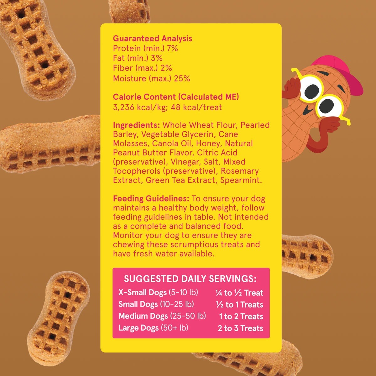 Go Nutty'sTM Peanut Cereal Dog Treats, 24 oz