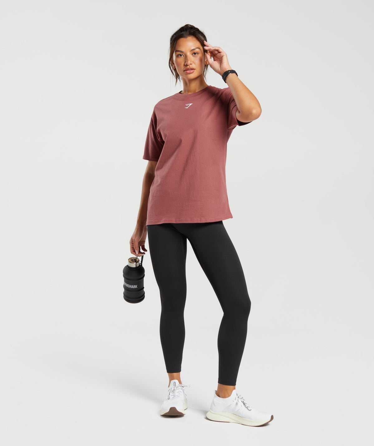 Gymshark Fraction Oversized Tee - Soft Berry