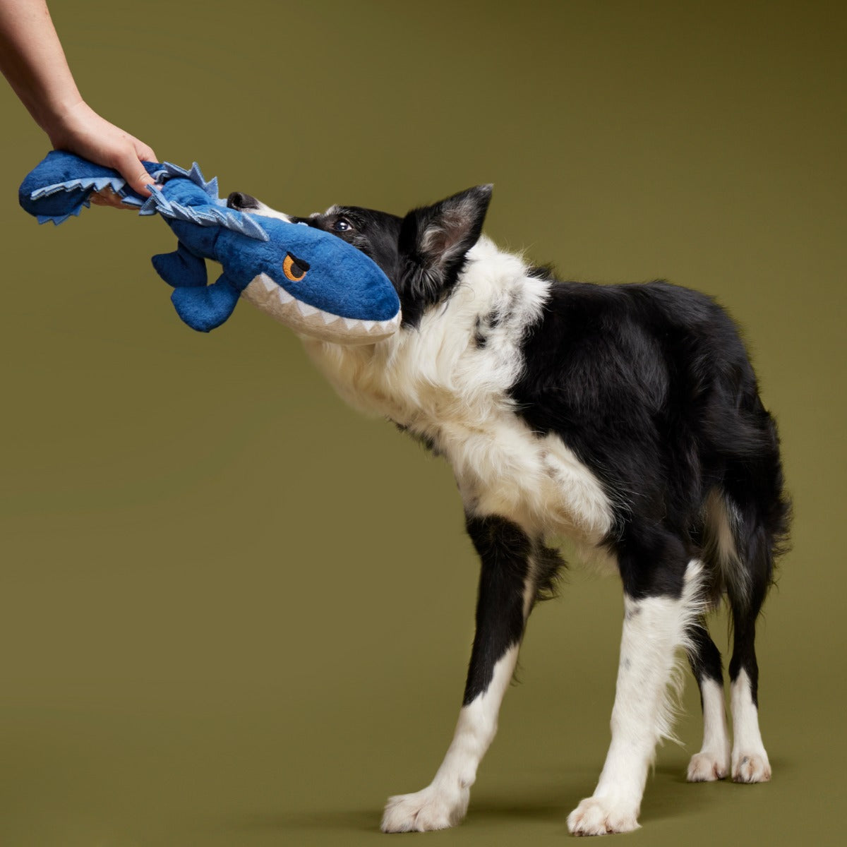Mosasaurus Plush 2-in-1 Rip and Reveal Dog Toy