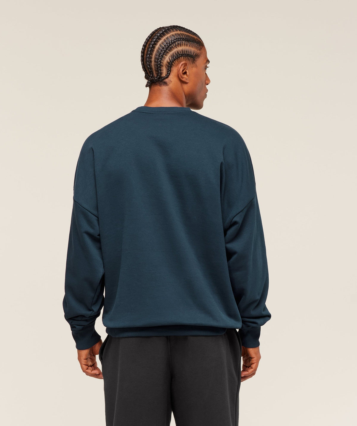 Gymshark Crest Oversized Crew - Navy