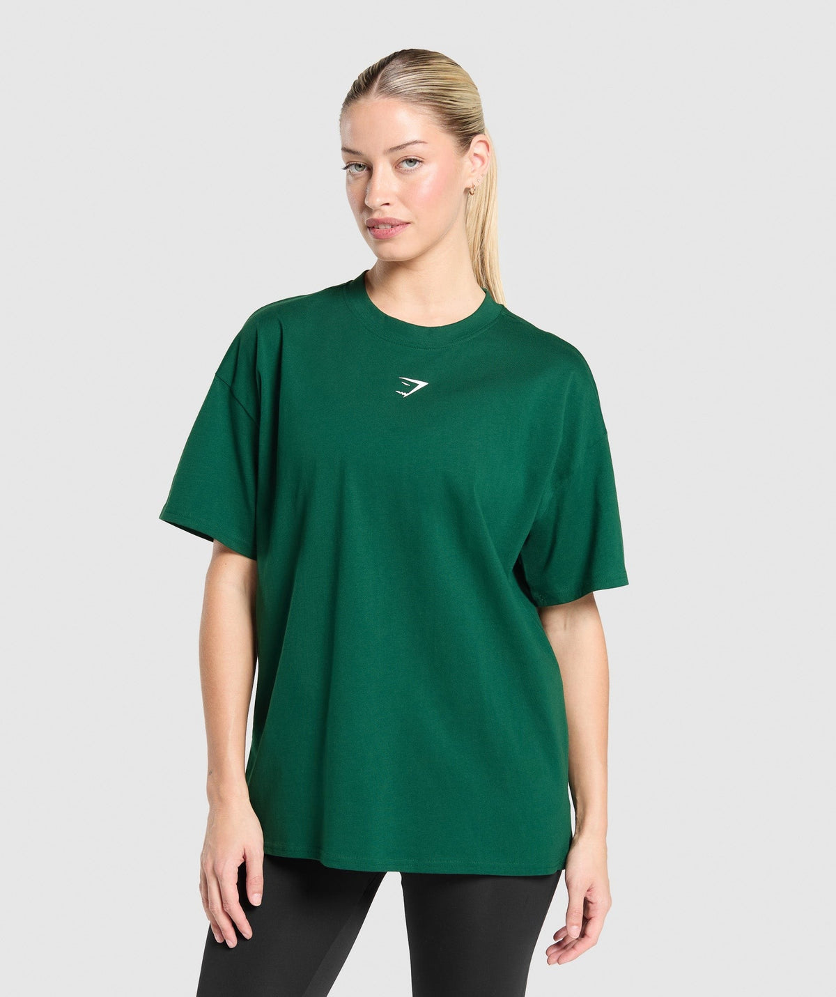 Gymshark Fraction Oversized Tee - Conditioning Green